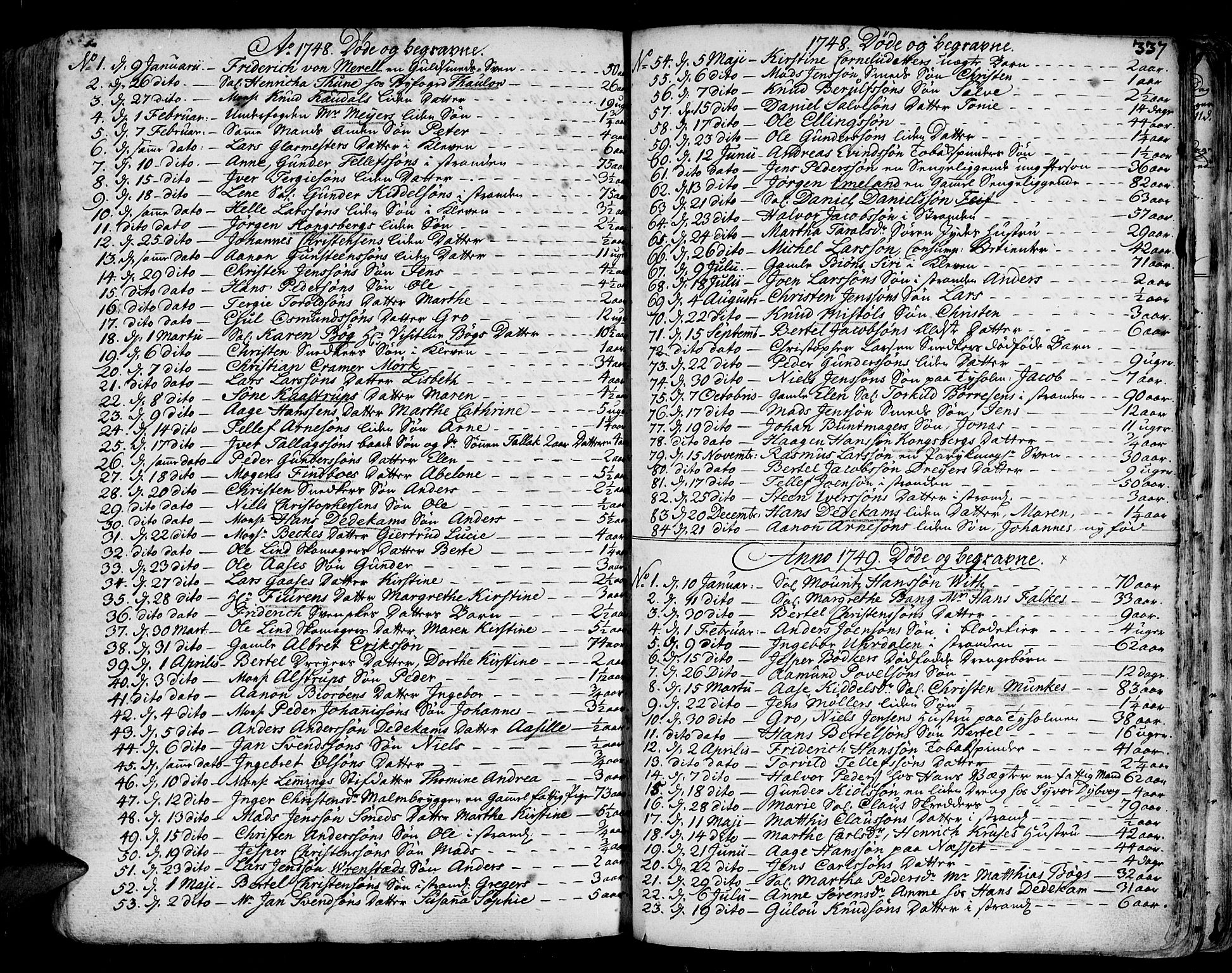 Arendal sokneprestkontor, Trefoldighet, SAK/1111-0040/F/Fa/L0001: Parish register (official) no. A 1, 1703-1815, p. 421