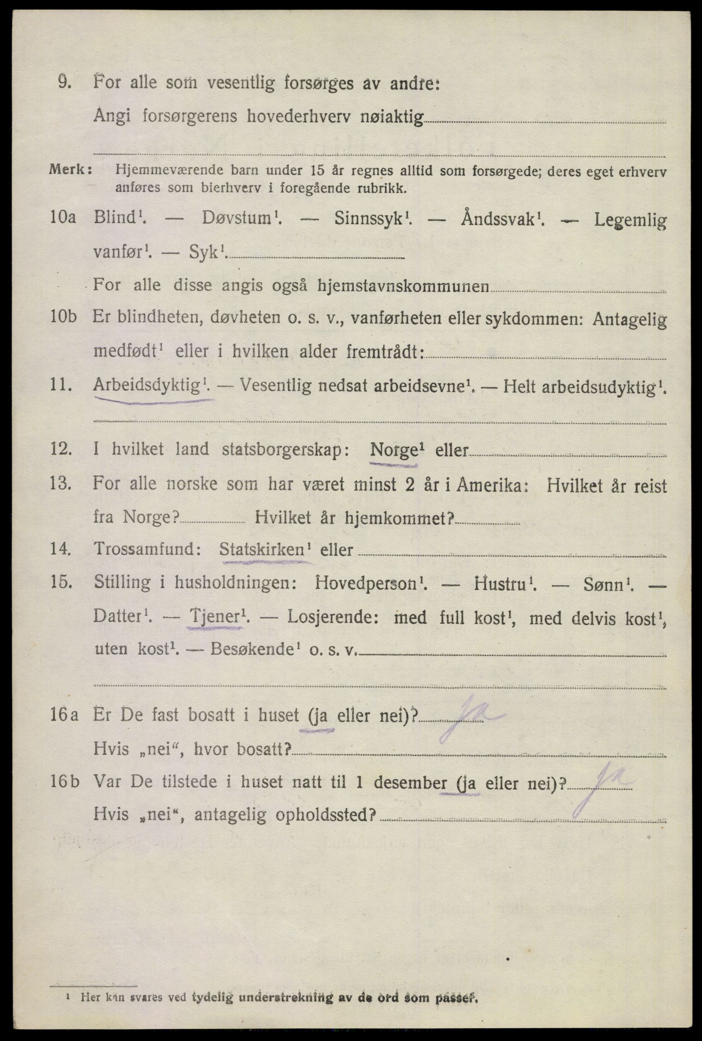 SAKO, 1920 census for Sem, 1920, p. 7070