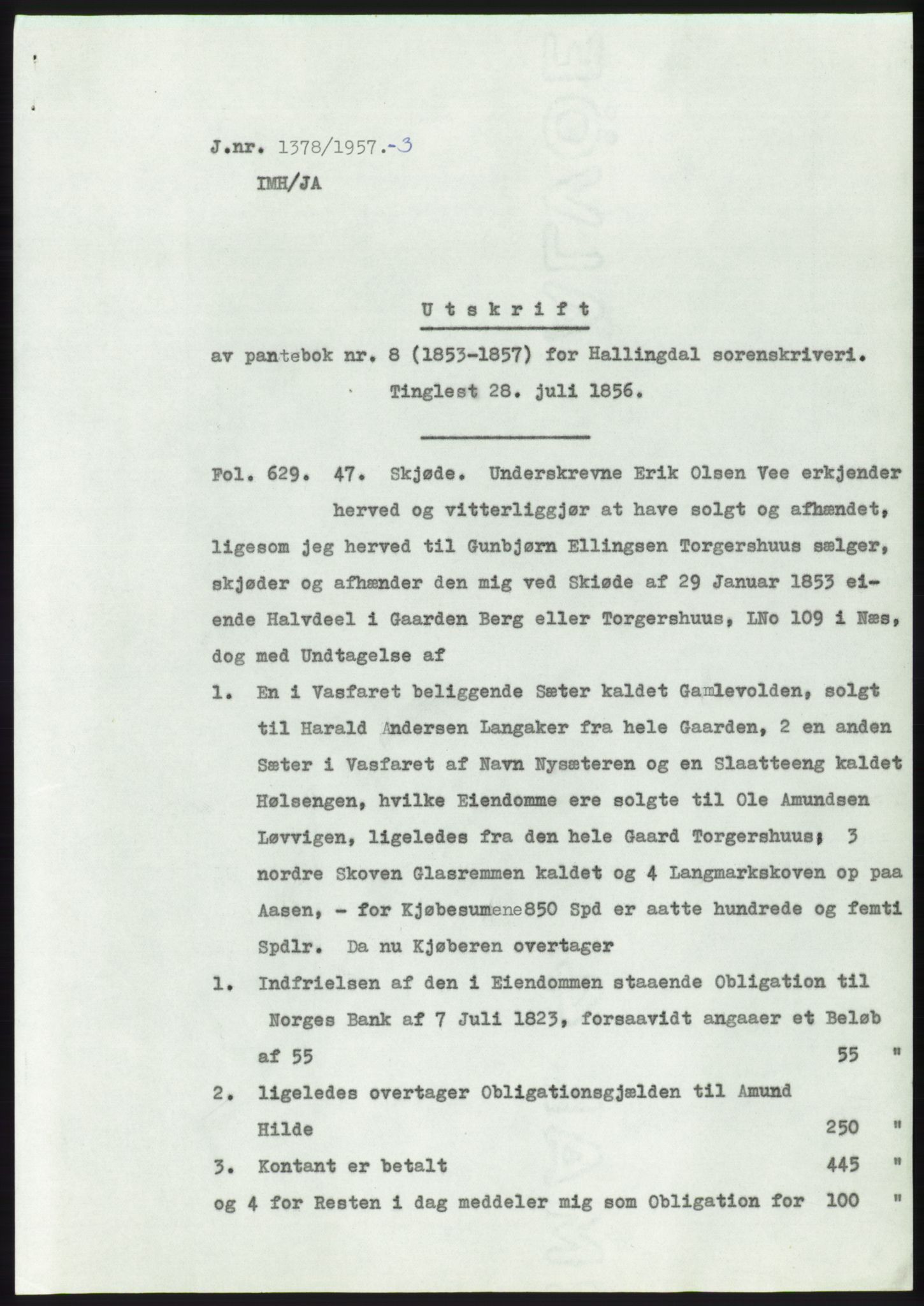 Statsarkivet i Kongsberg, SAKO/A-0001, 1957-1958, p. 130