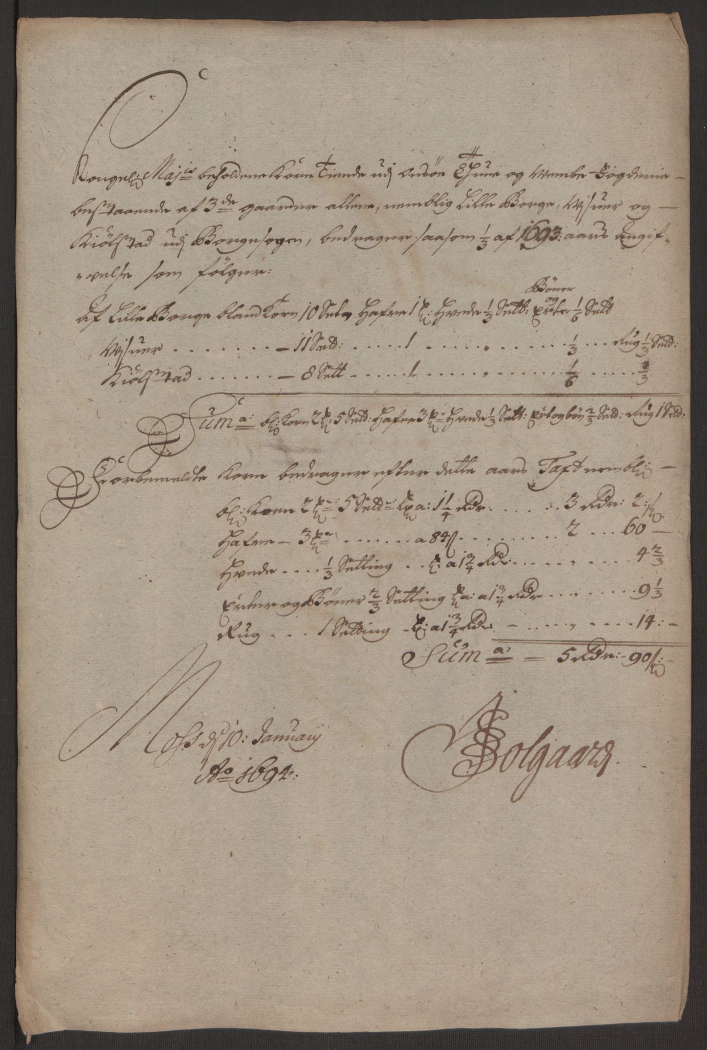 Rentekammeret inntil 1814, Reviderte regnskaper, Fogderegnskap, RA/EA-4092/R03/L0120: Fogderegnskap Onsøy, Tune, Veme og Åbygge fogderi, 1692-1693, p. 249