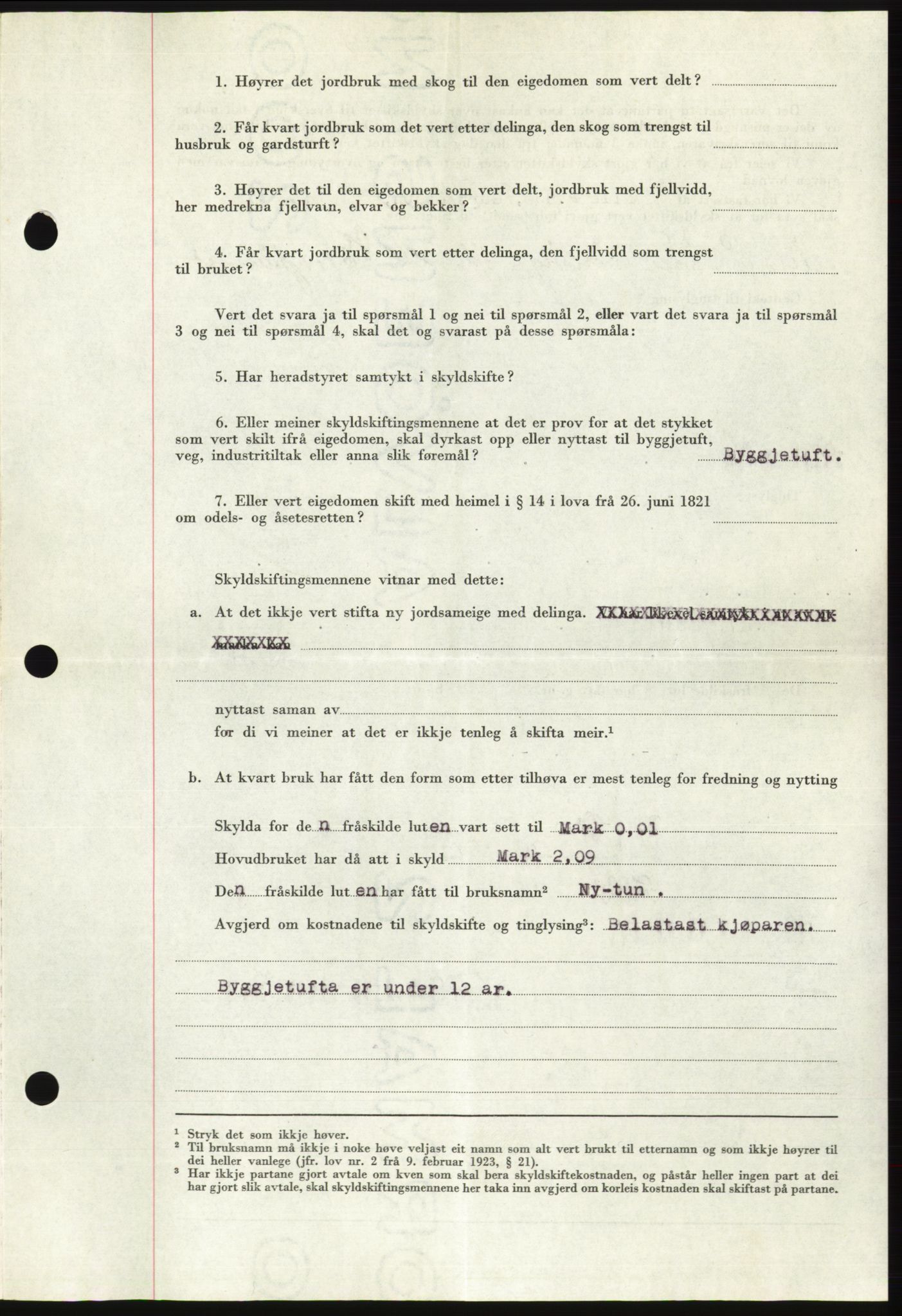 Søre Sunnmøre sorenskriveri, AV/SAT-A-4122/1/2/2C/L0105: Mortgage book no. 31A, 1956-1957, Diary no: : 2655/1956