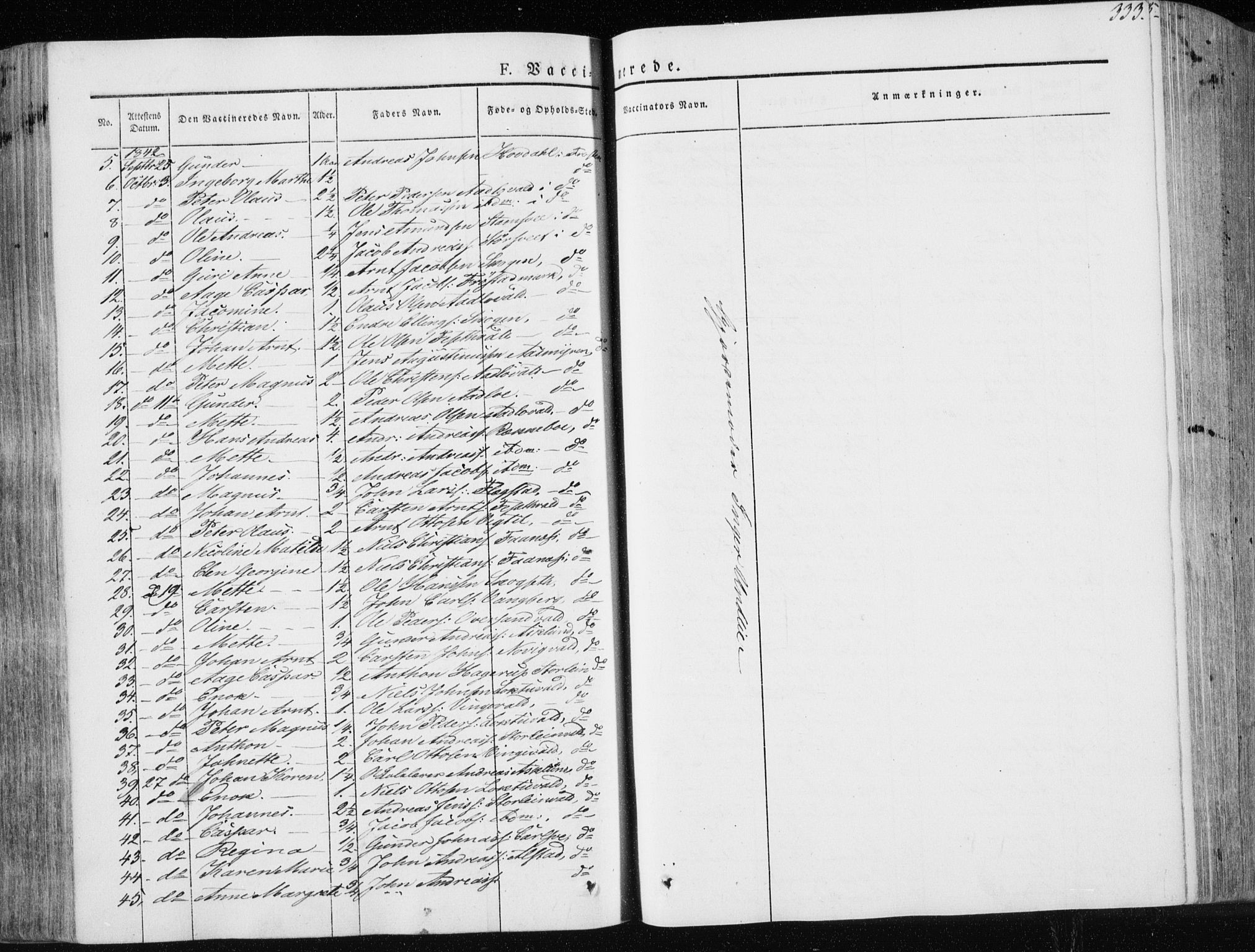 Ministerialprotokoller, klokkerbøker og fødselsregistre - Nord-Trøndelag, AV/SAT-A-1458/713/L0115: Parish register (official) no. 713A06, 1838-1851, p. 333