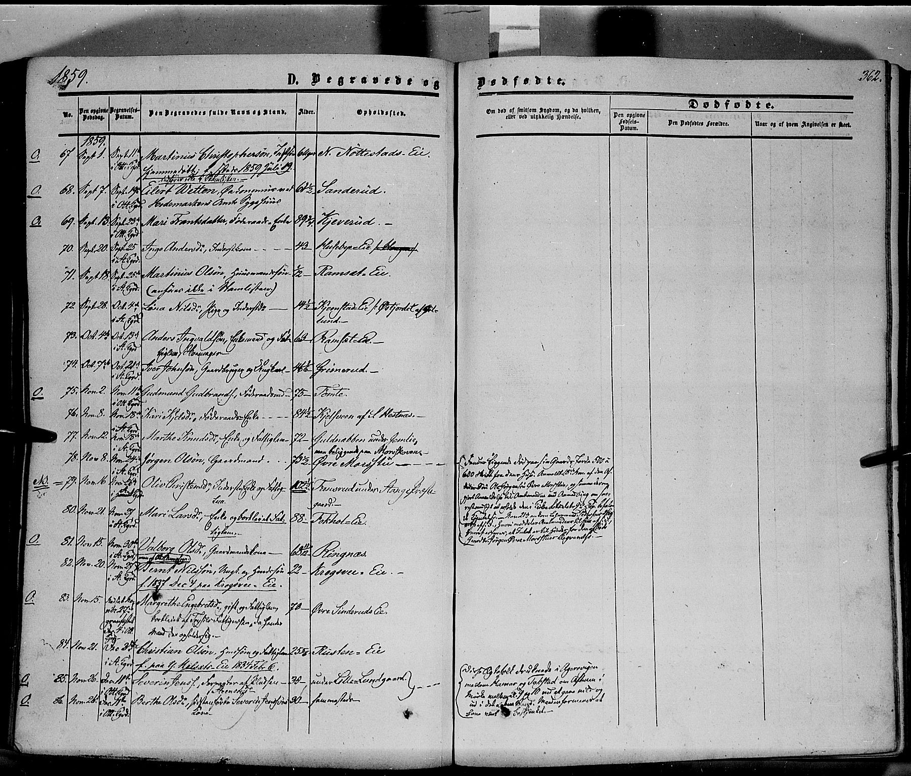 Stange prestekontor, SAH/PREST-002/K/L0012: Parish register (official) no. 12, 1852-1862, p. 362