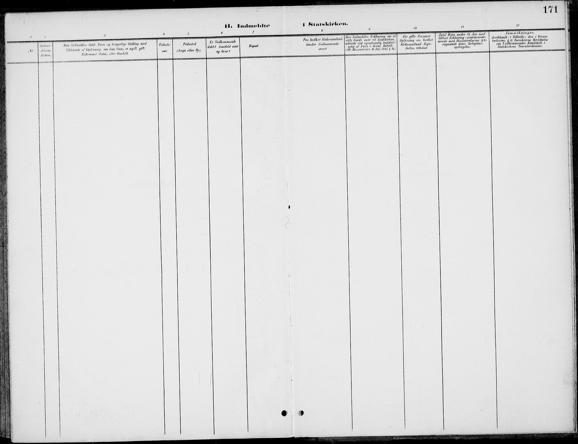 Gol kirkebøker, AV/SAKO-A-226/F/Fb/L0002: Parish register (official) no. II 2, 1900-1921, p. 171