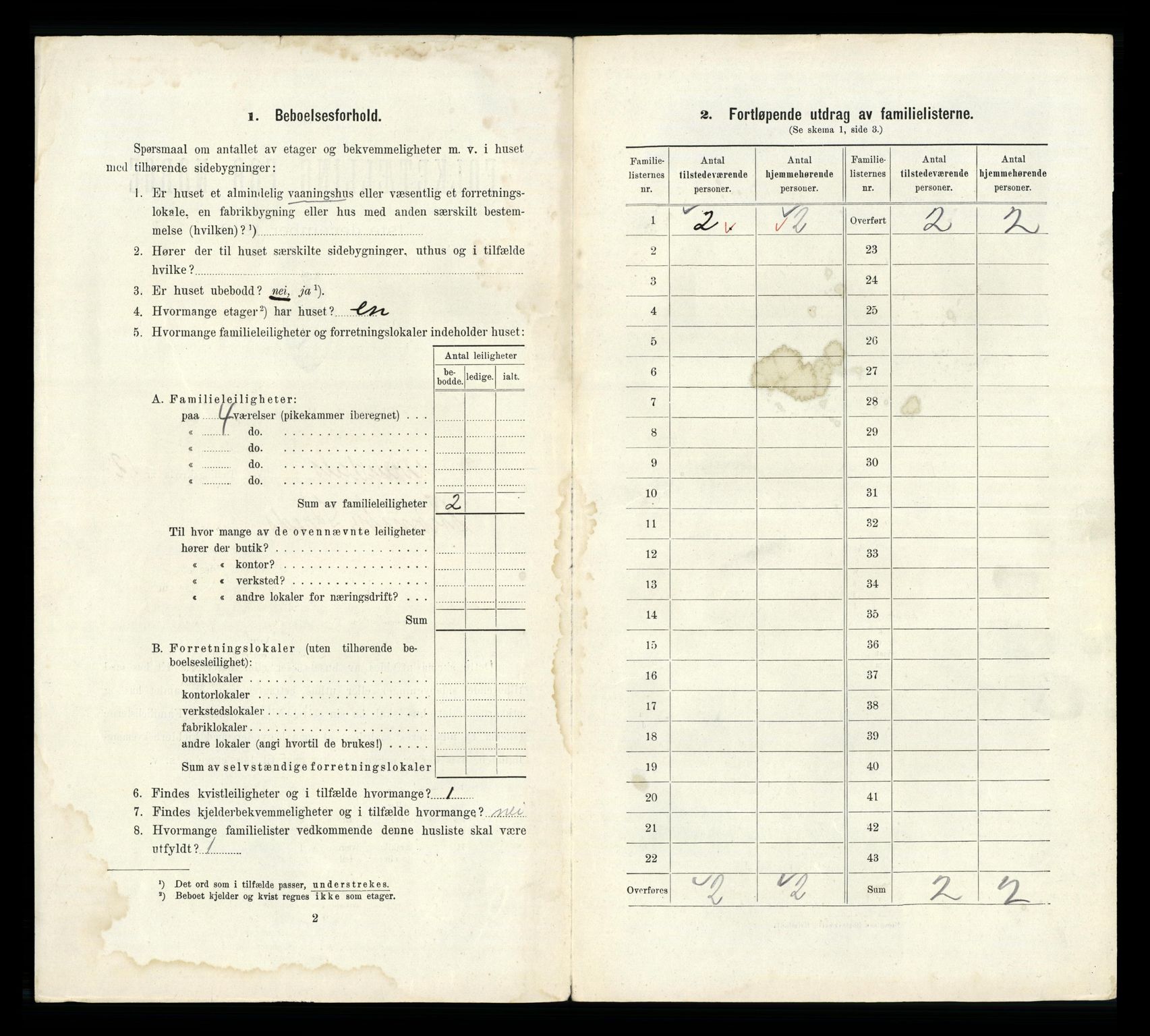 RA, 1910 census for Arendal, 1910, p. 4436