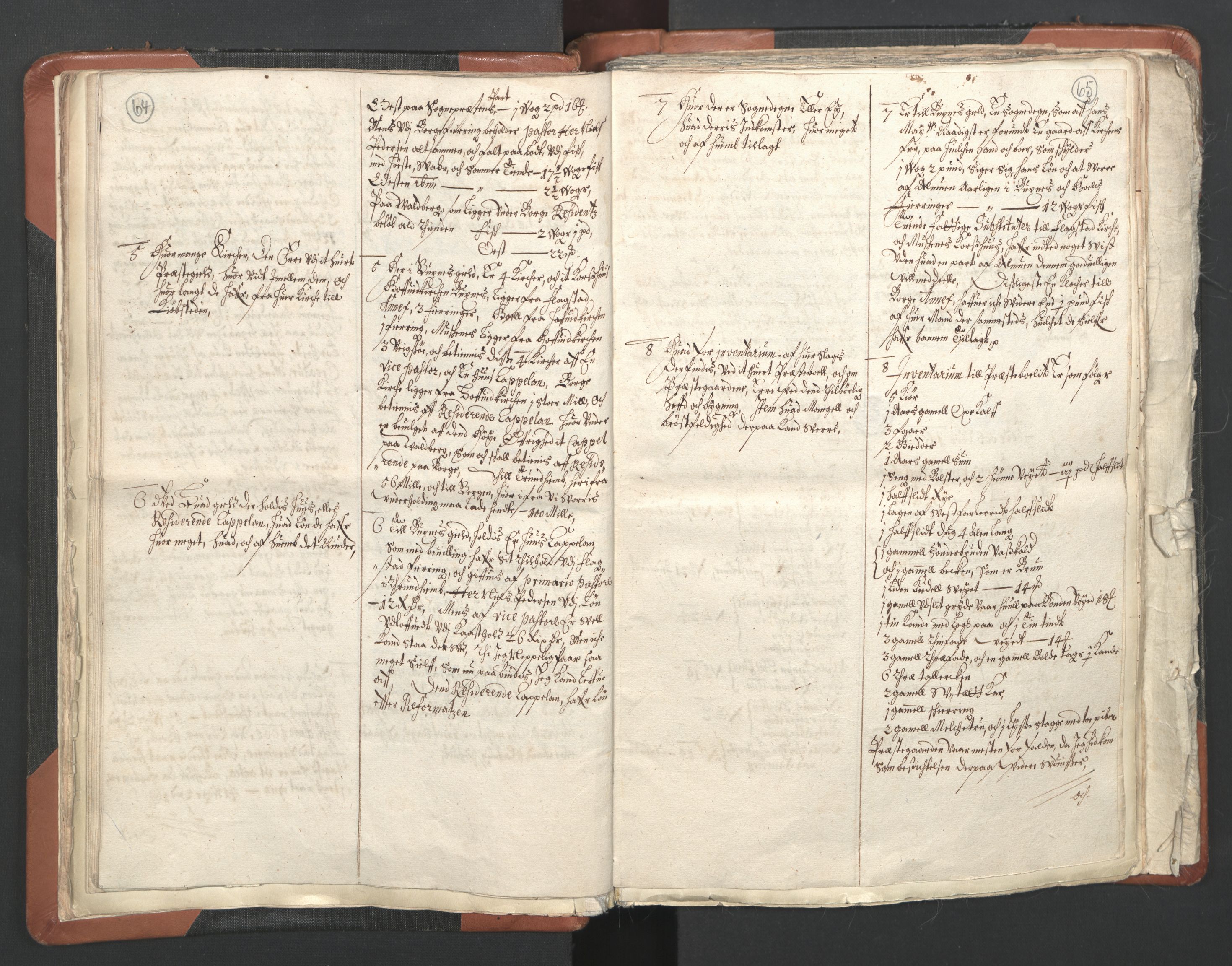 RA, Vicar's Census 1664-1666, no. 36: Lofoten and Vesterålen deanery, Senja deanery and Troms deanery, 1664-1666, p. 64-65