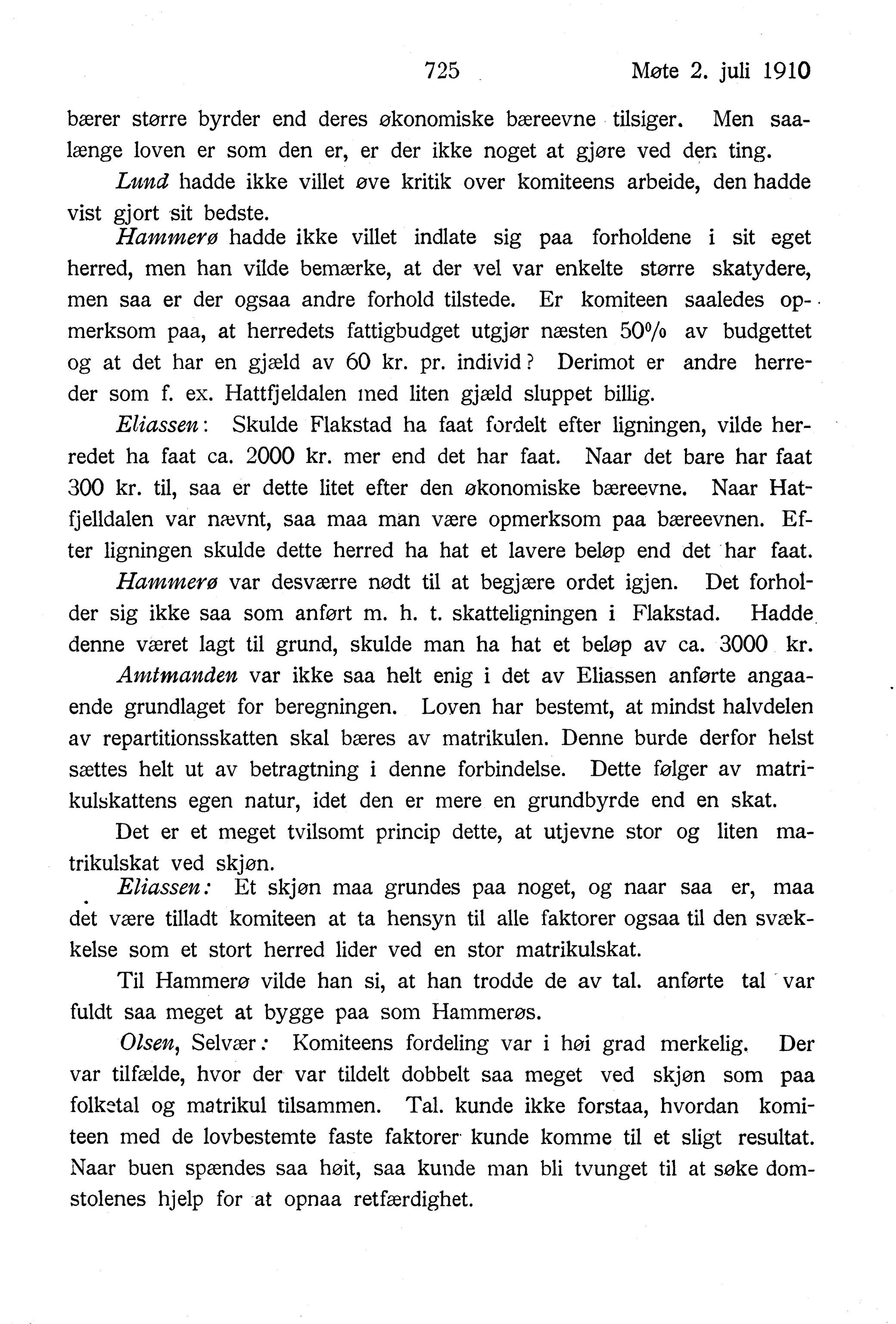 Nordland Fylkeskommune. Fylkestinget, AIN/NFK-17/176/A/Ac/L0033: Fylkestingsforhandlinger 1910, 1910