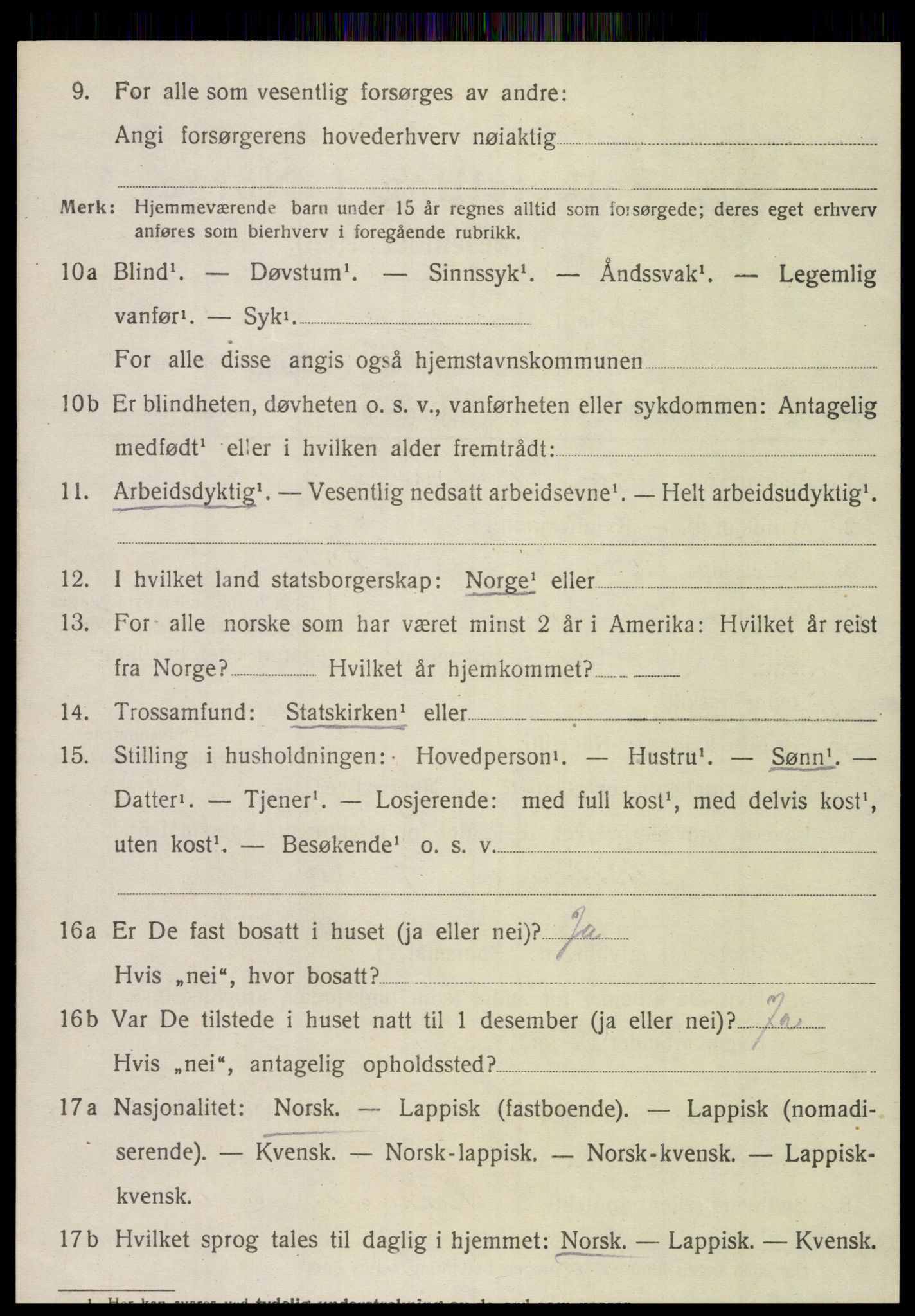 SAT, 1920 census for Hemnes, 1920, p. 5479