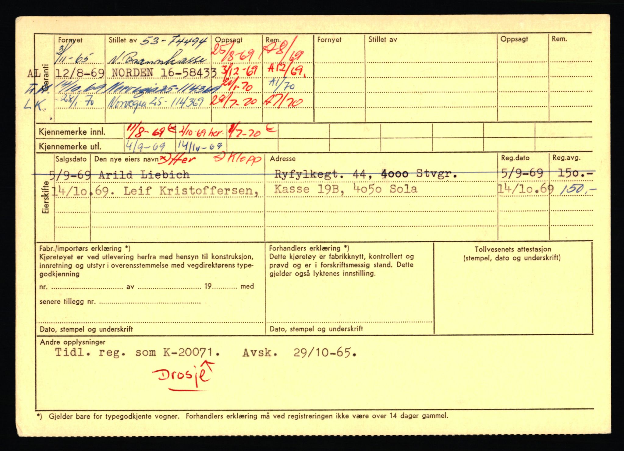 Stavanger trafikkstasjon, AV/SAST-A-101942/0/F/L0073: L-84100 - L-86499, 1930-1971, p. 454