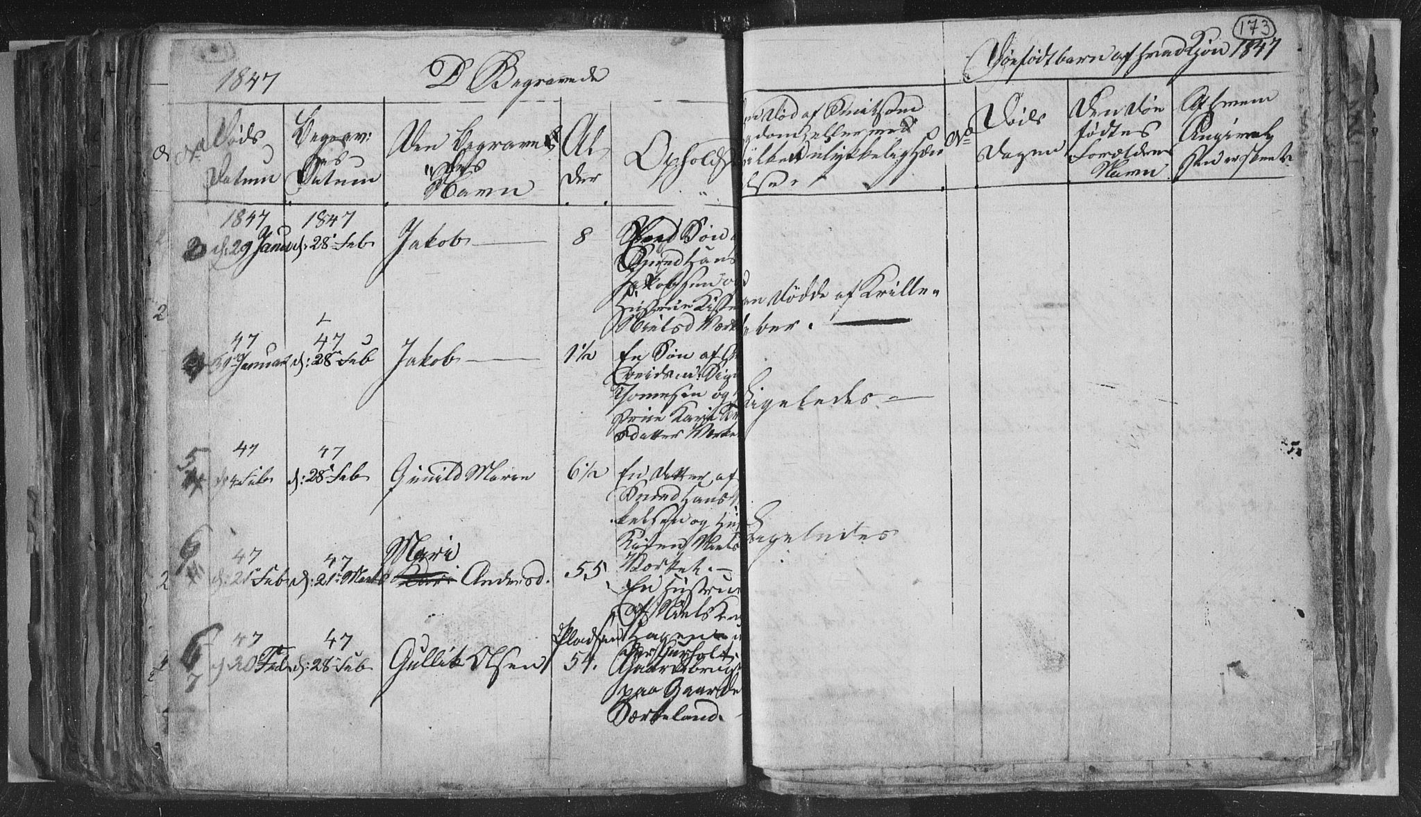 Siljan kirkebøker, SAKO/A-300/G/Ga/L0001: Parish register (copy) no. 1, 1827-1847, p. 173