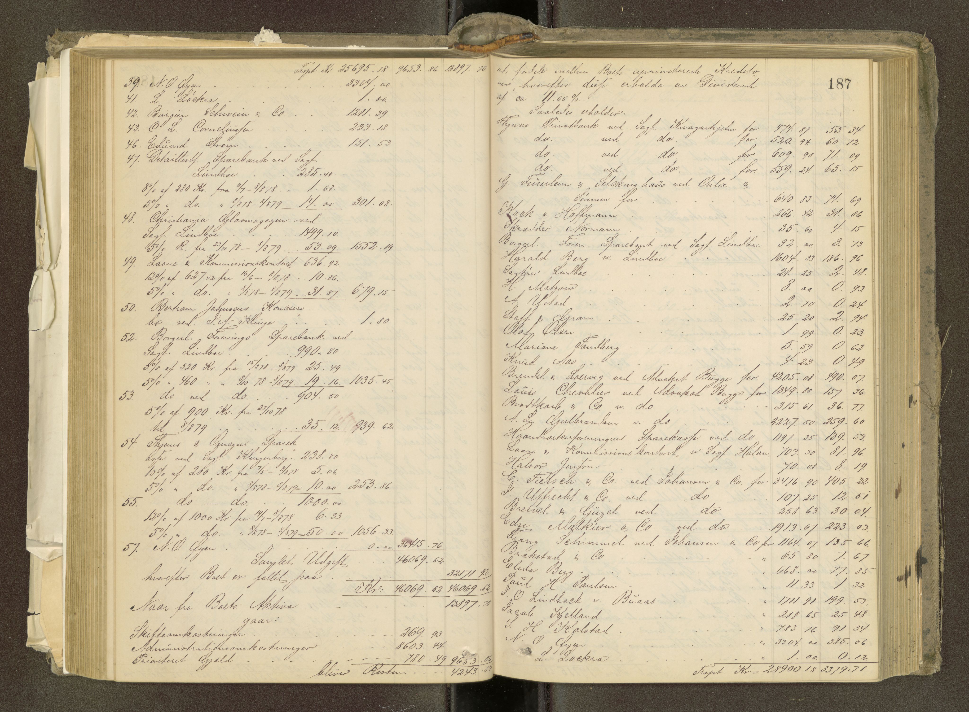 Trondheim byfogd, SAT/A-0003/1/3/3A/L0032: Skifteutlodningsprotokoll - 22/9-1/4. (m/ register) U, 1877-1882, p. 187