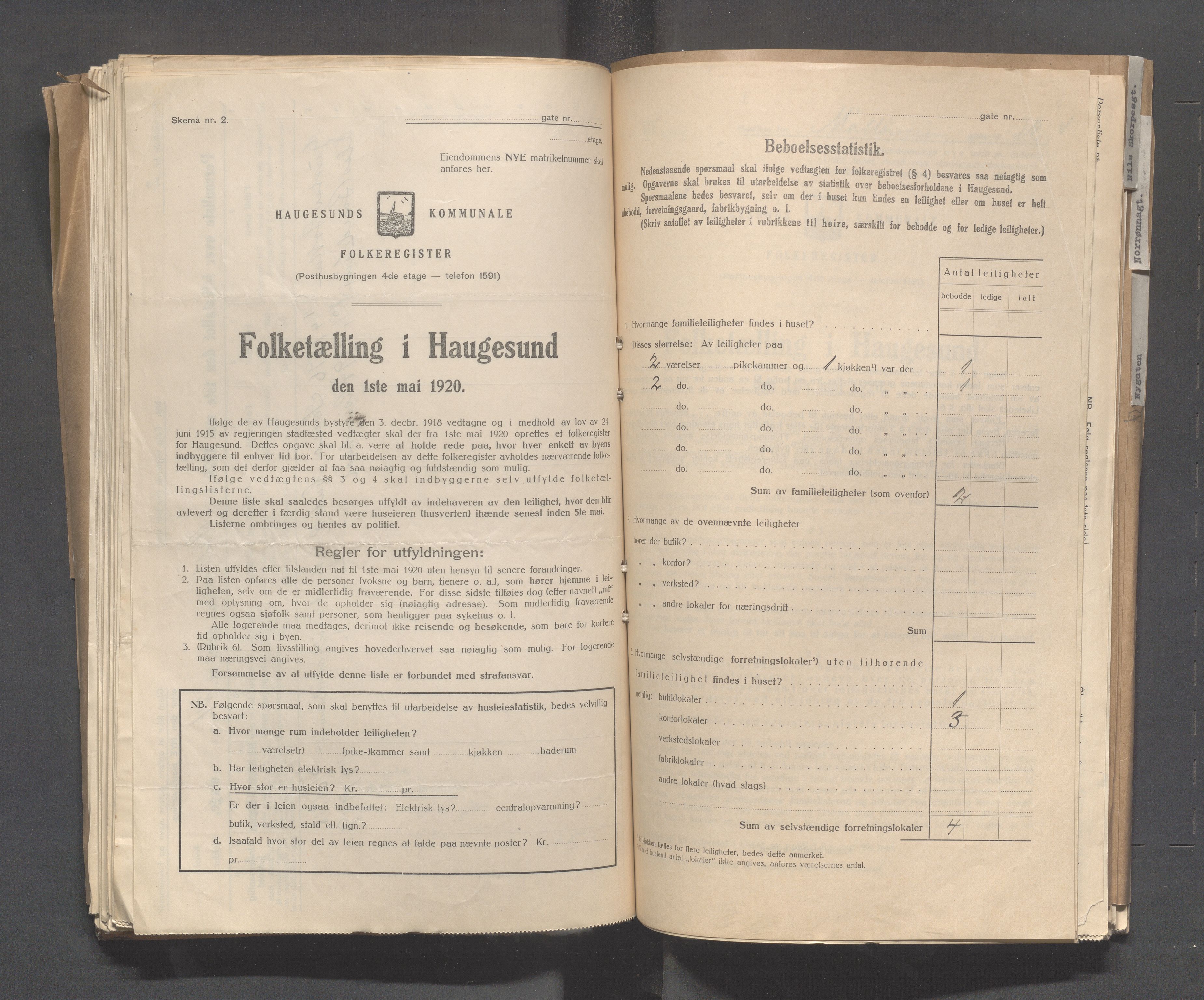 IKAR, Local census 1.5.1920 for Haugesund, 1920, p. 2972