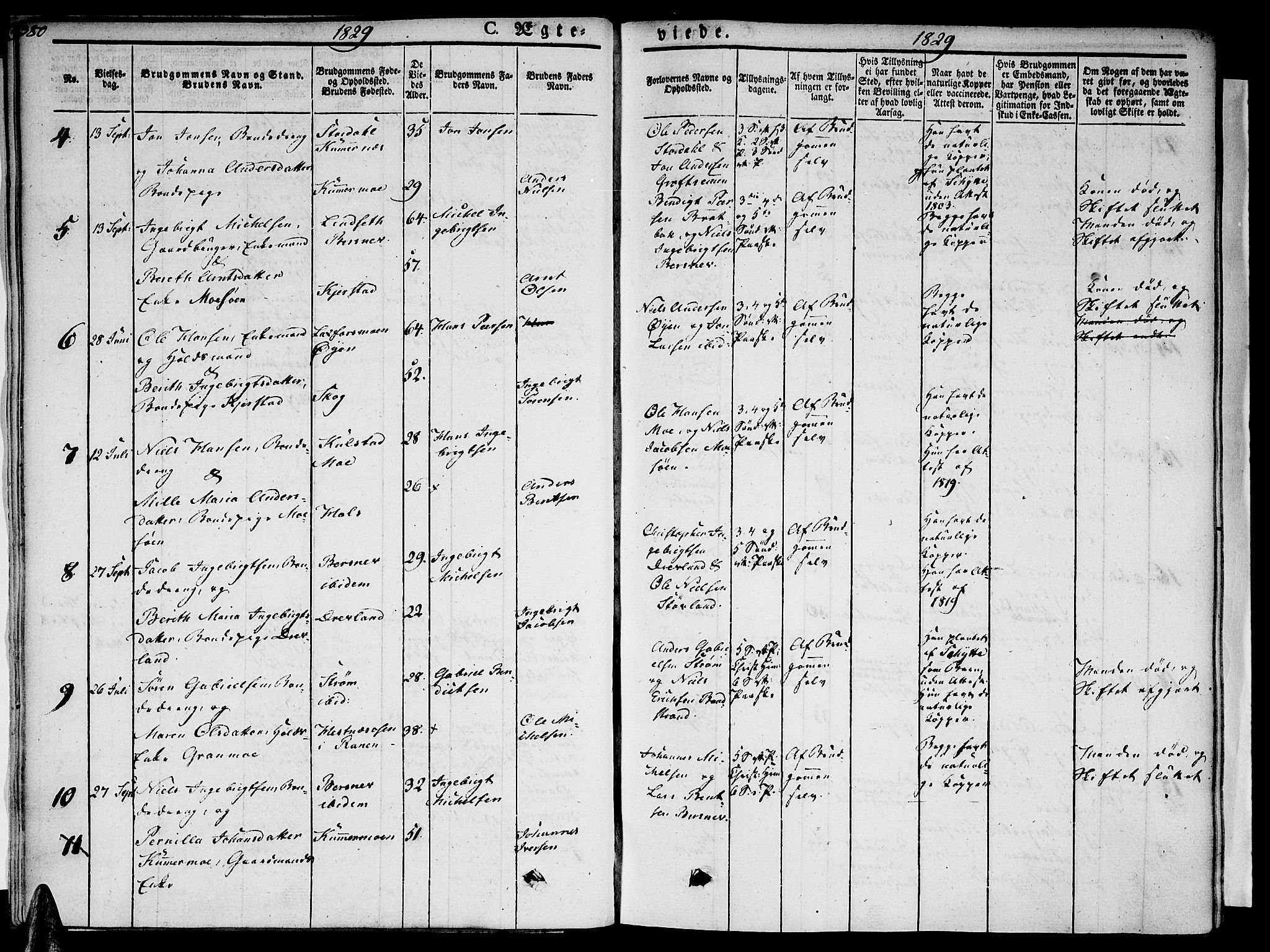 Ministerialprotokoller, klokkerbøker og fødselsregistre - Nordland, AV/SAT-A-1459/820/L0290: Parish register (official) no. 820A11, 1826-1845, p. 380