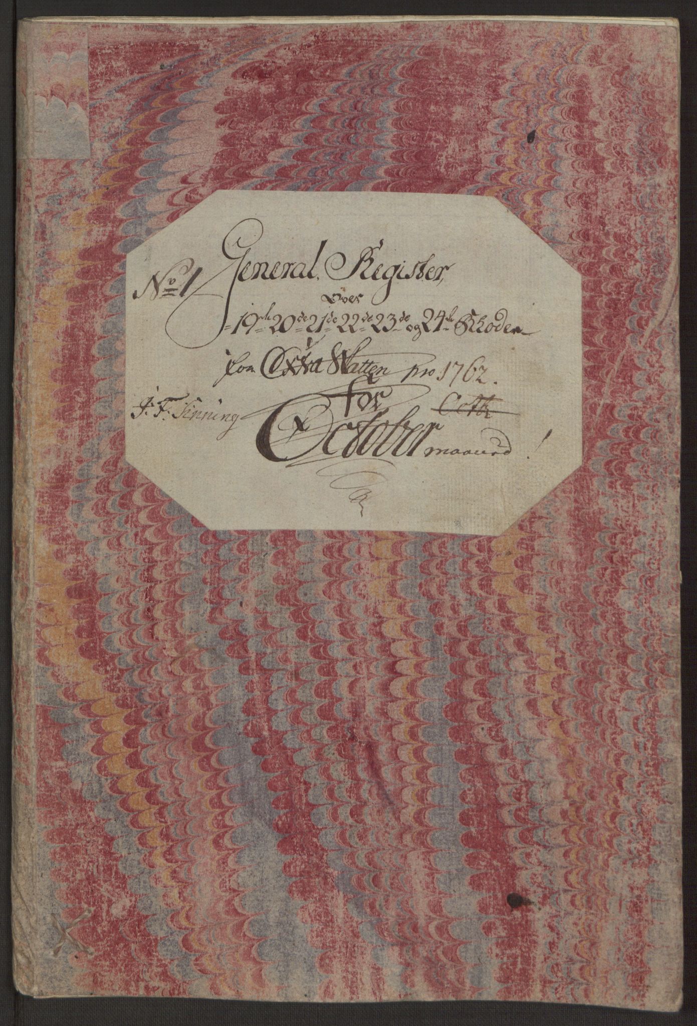 Rentekammeret inntil 1814, Reviderte regnskaper, Byregnskaper, AV/RA-EA-4066/R/Rp/L0365/0001: [P20] Kontribusjonsregnskap / Ekstraskatt, 1762, p. 149