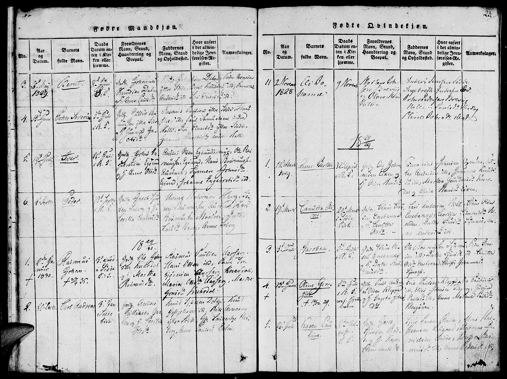 Ministerialprotokoller, klokkerbøker og fødselsregistre - Møre og Romsdal, SAT/A-1454/504/L0054: Parish register (official) no. 504A01, 1816-1861, p. 23