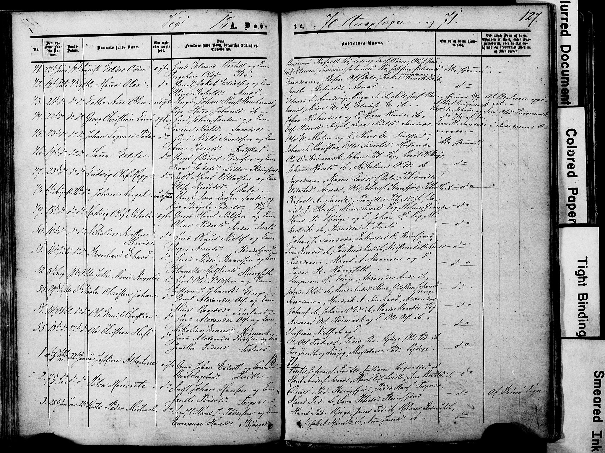 Ministerialprotokoller, klokkerbøker og fødselsregistre - Nordland, AV/SAT-A-1459/812/L0176: Parish register (official) no. 812A05, 1834-1874, p. 127