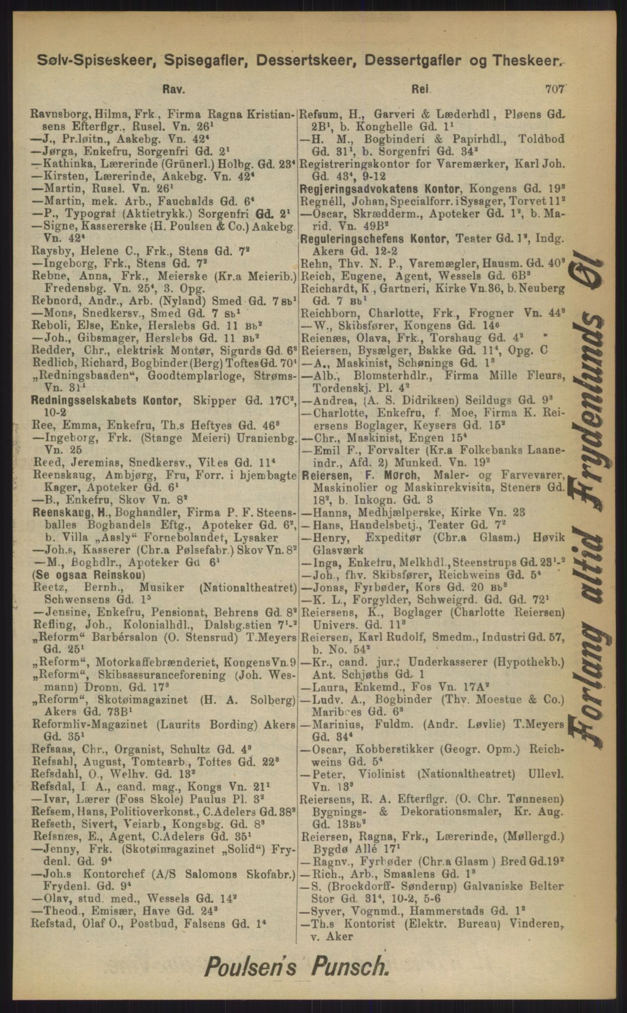 Kristiania/Oslo adressebok, PUBL/-, 1903, p. 707