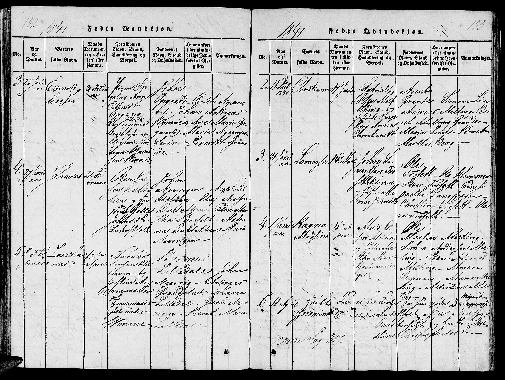 Ministerialprotokoller, klokkerbøker og fødselsregistre - Nord-Trøndelag, AV/SAT-A-1458/733/L0322: Parish register (official) no. 733A01, 1817-1842, p. 152-153