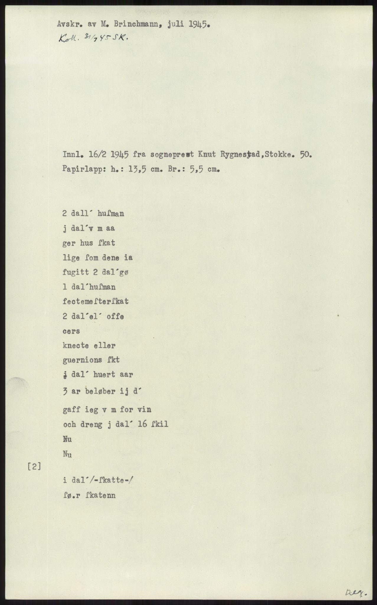 Samlinger til kildeutgivelse, Diplomavskriftsamlingen, RA/EA-4053/H/Ha, p. 1593