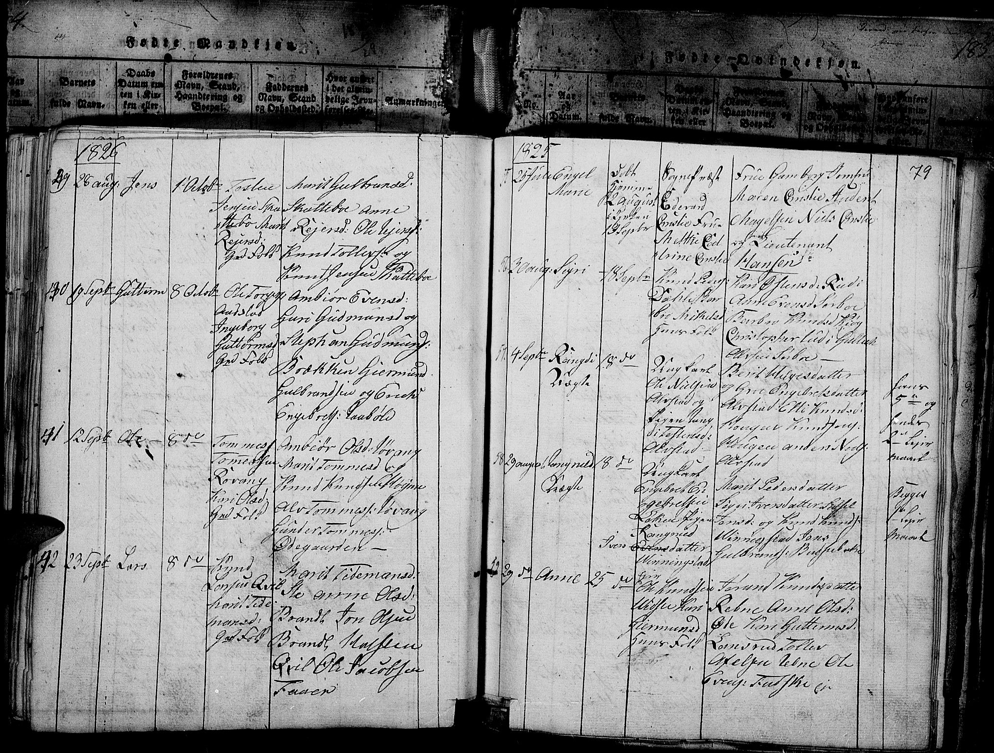 Slidre prestekontor, SAH/PREST-134/H/Ha/Haa/L0002: Parish register (official) no. 2, 1814-1830, p. 187c