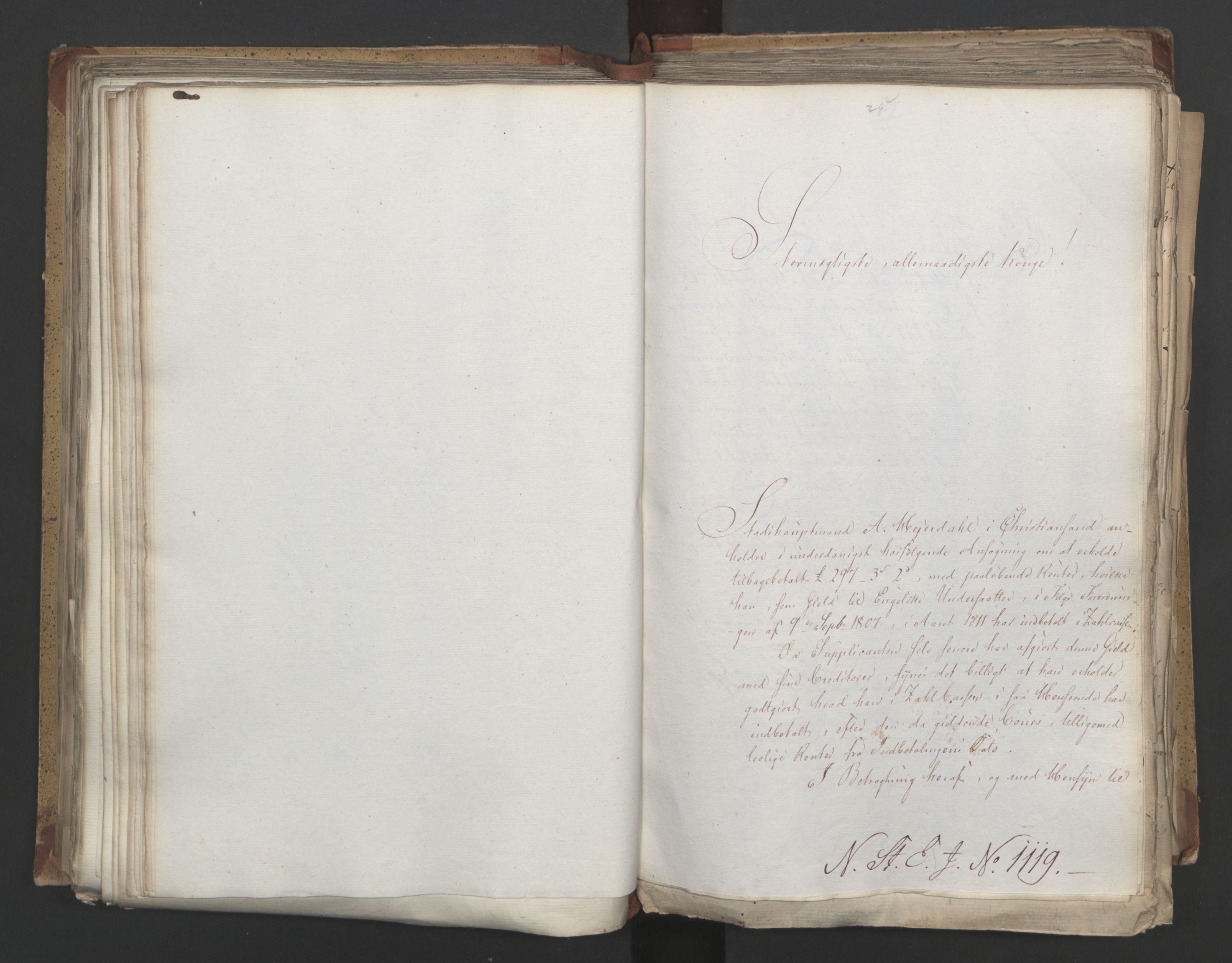 Statsrådsavdelingen i Stockholm, AV/RA-S-1003/D/Da/L0005: Regjeringsinnstillinger nr. 1000-1246, 1816, p. 261