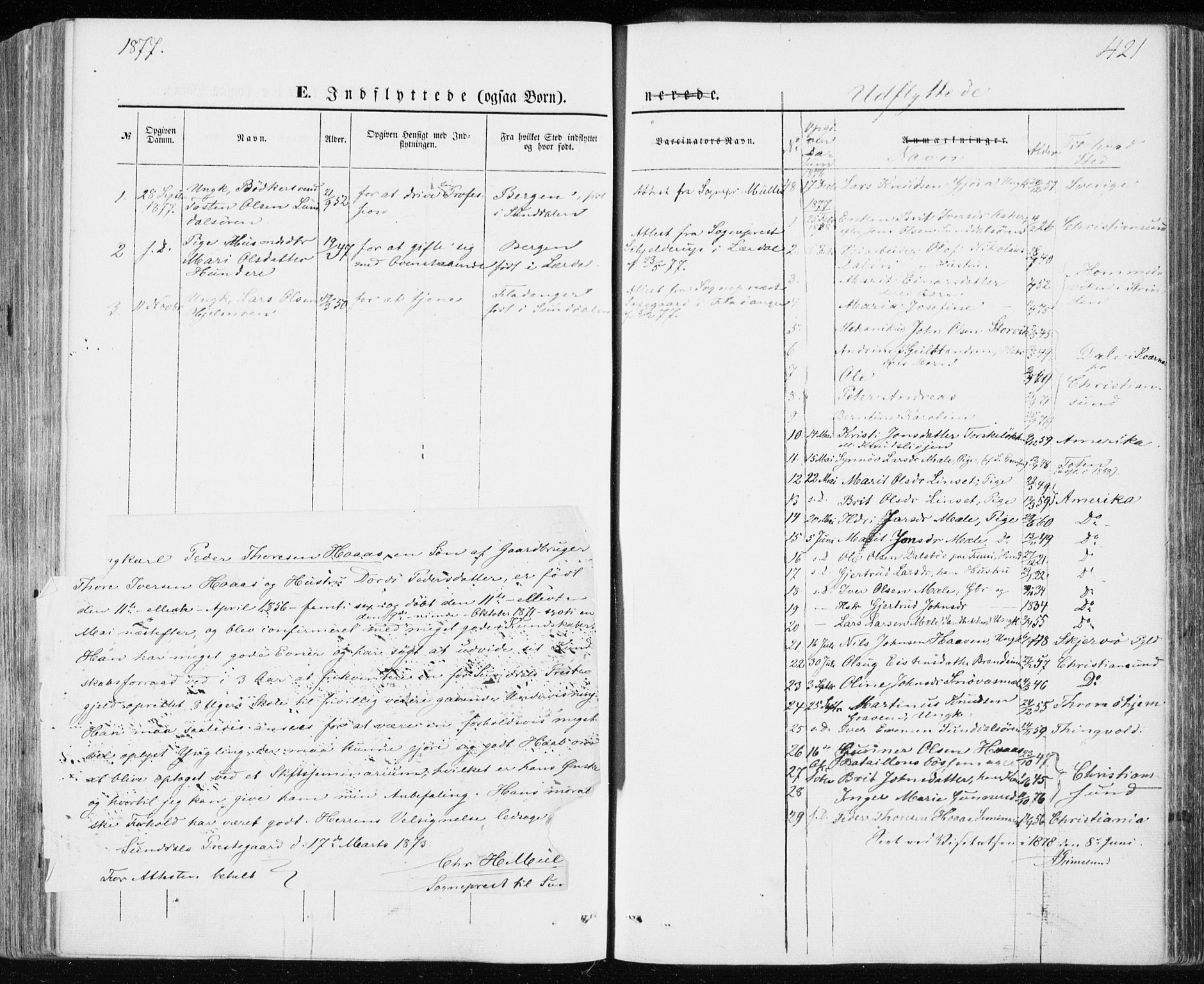 Ministerialprotokoller, klokkerbøker og fødselsregistre - Møre og Romsdal, AV/SAT-A-1454/590/L1013: Parish register (official) no. 590A05, 1847-1877, p. 421