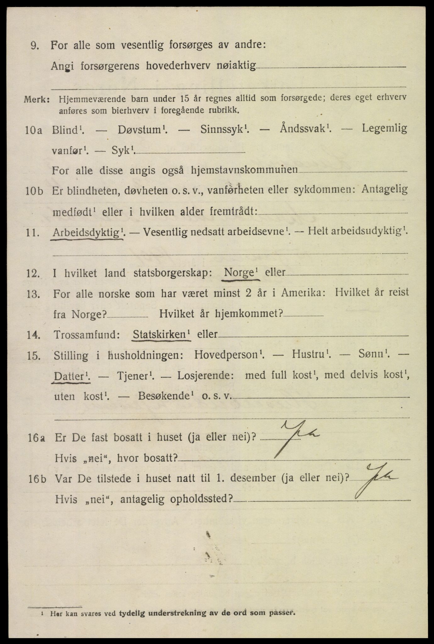 SAK, 1920 census for Landvik, 1920, p. 3335