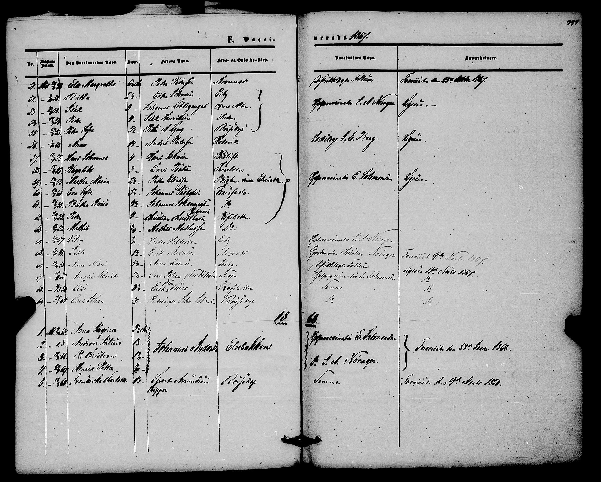 Alta sokneprestkontor, SATØ/S-1338/H/Ha/L0001.kirke: Parish register (official) no. 1, 1858-1878, p. 347