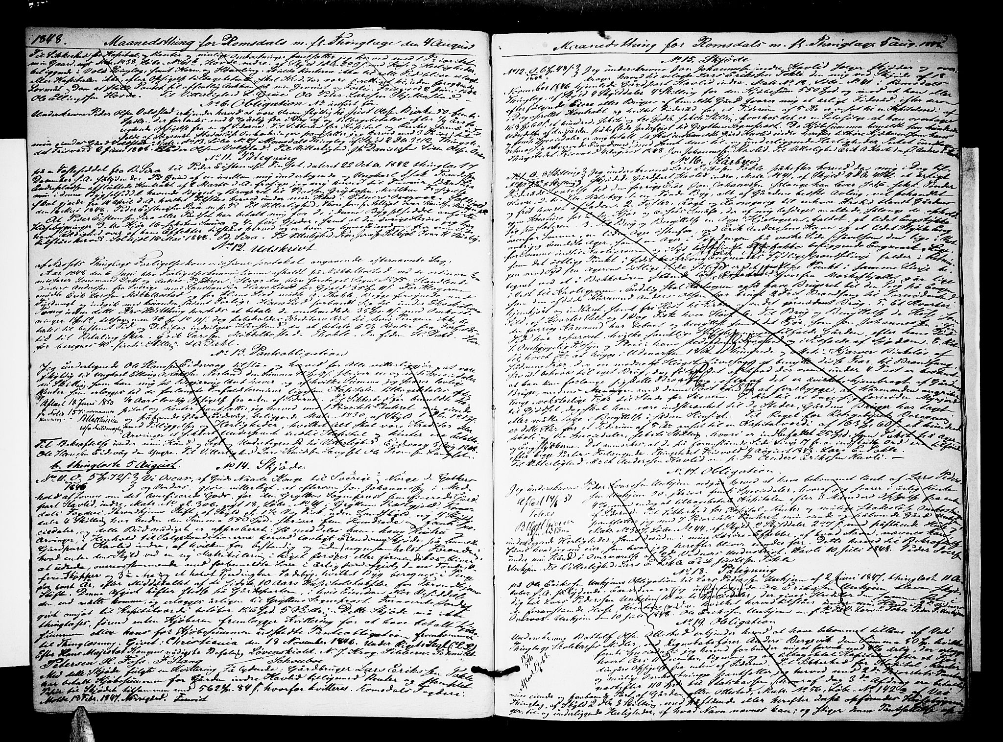 Romsdal sorenskriveri, SAT/A-4149/1/2/2C/L0013: Mortgage book no. 11, 1848-1851, p. 3