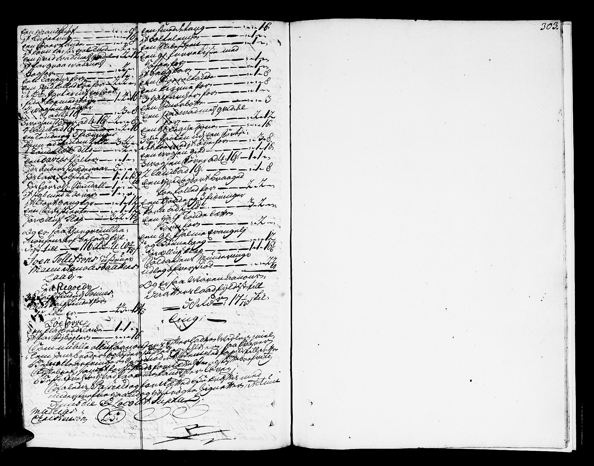 Setesdal sorenskriveri, SAK/1221-0011/H/Hc/L0002: Skifteprotokoll nr 2 med register, 1702-1705, p. 302b-303a