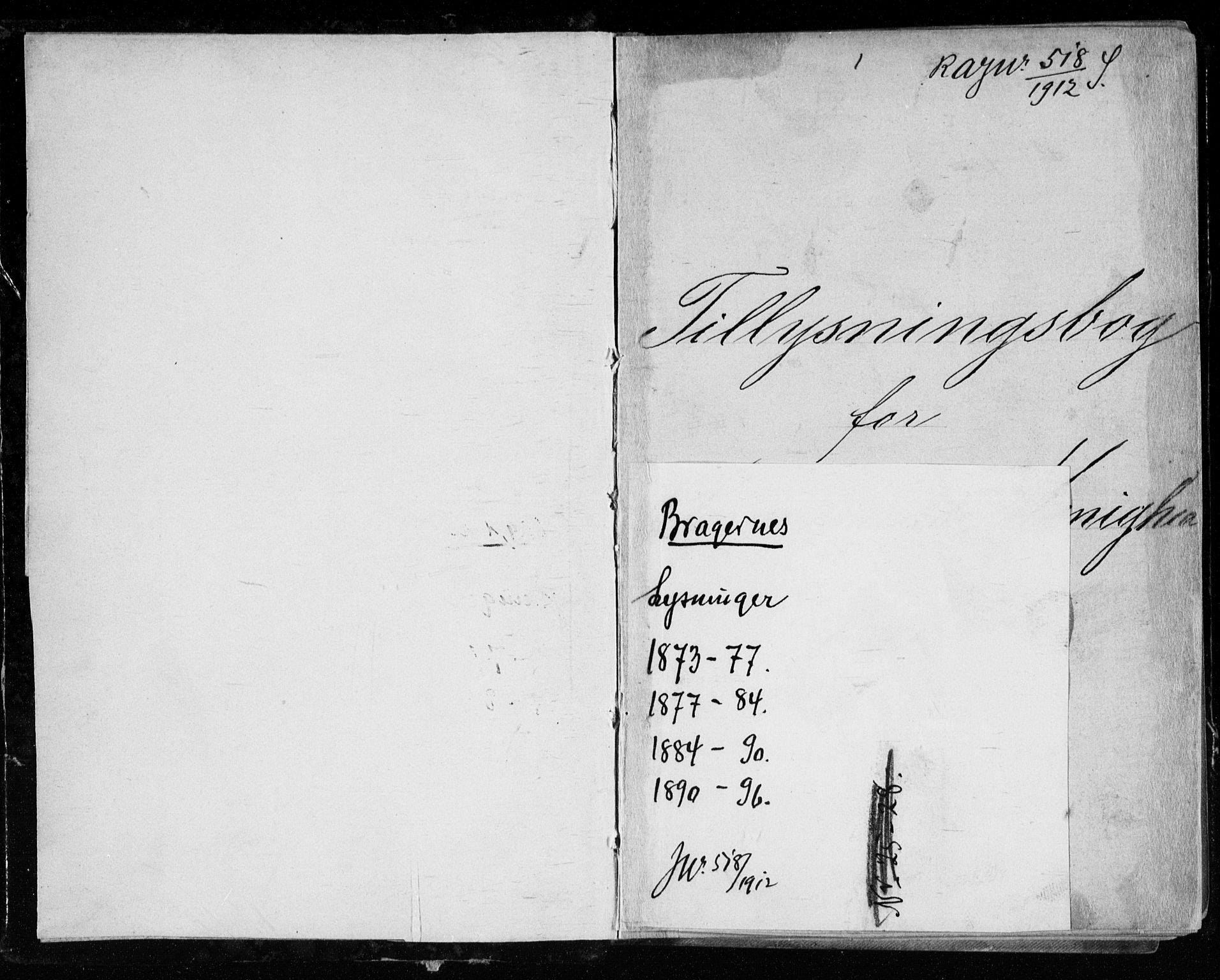 Bragernes kirkebøker, AV/SAKO-A-6/H/Ha/L0006: Banns register no. 6, 1873-1896