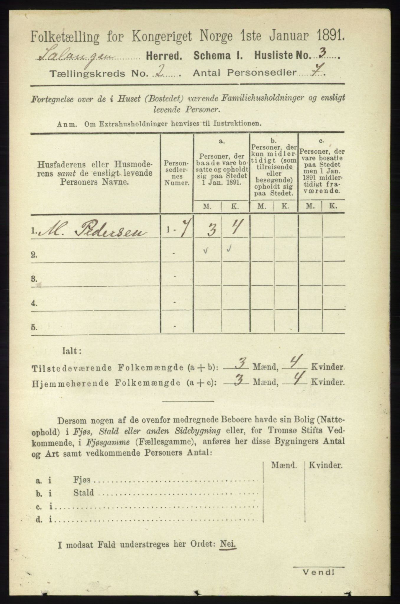 RA, 1891 census for 1921 Salangen, 1891, p. 477