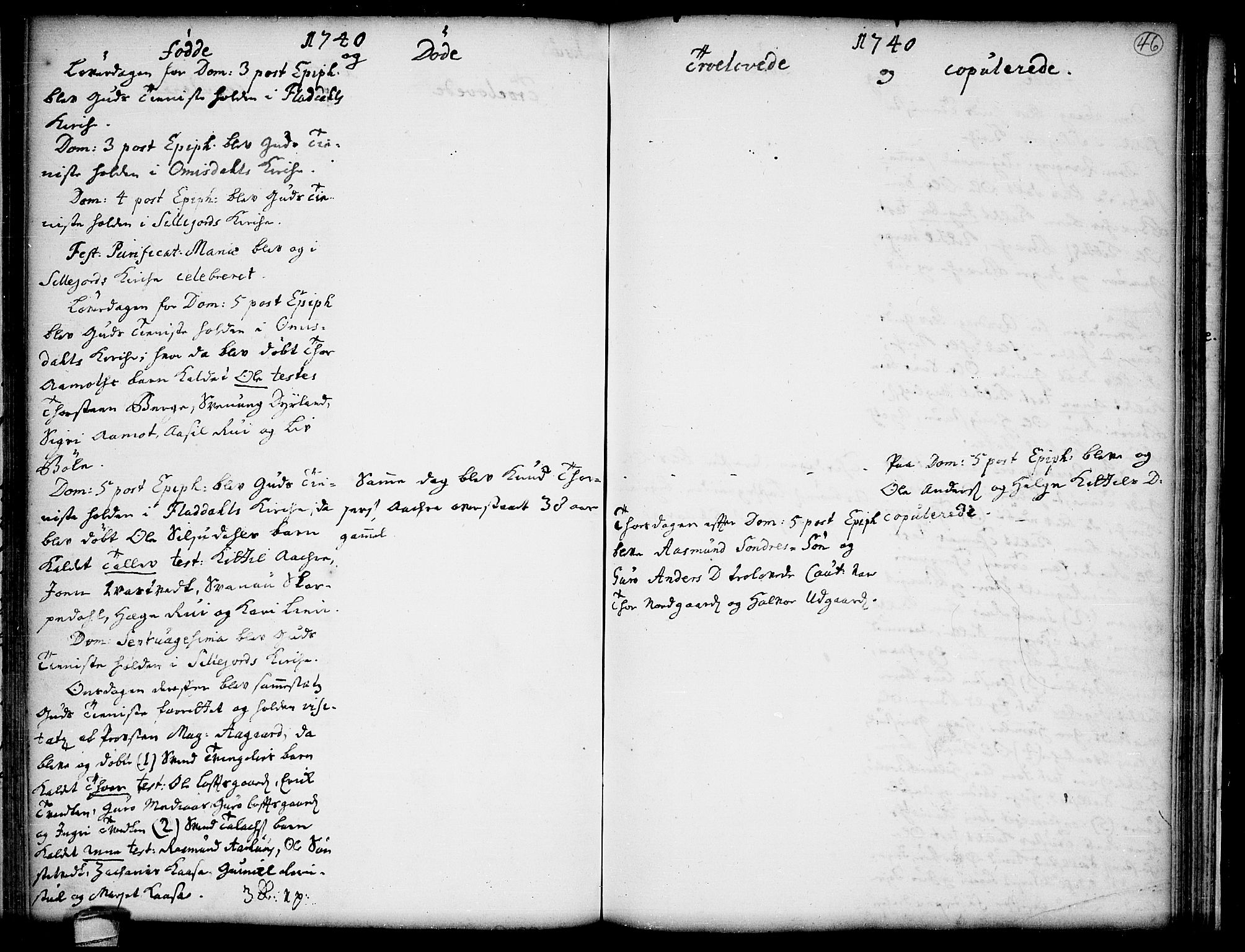 Seljord kirkebøker, SAKO/A-20/F/Fa/L0005: Parish register (official) no. I 5, 1737-1743, p. 46