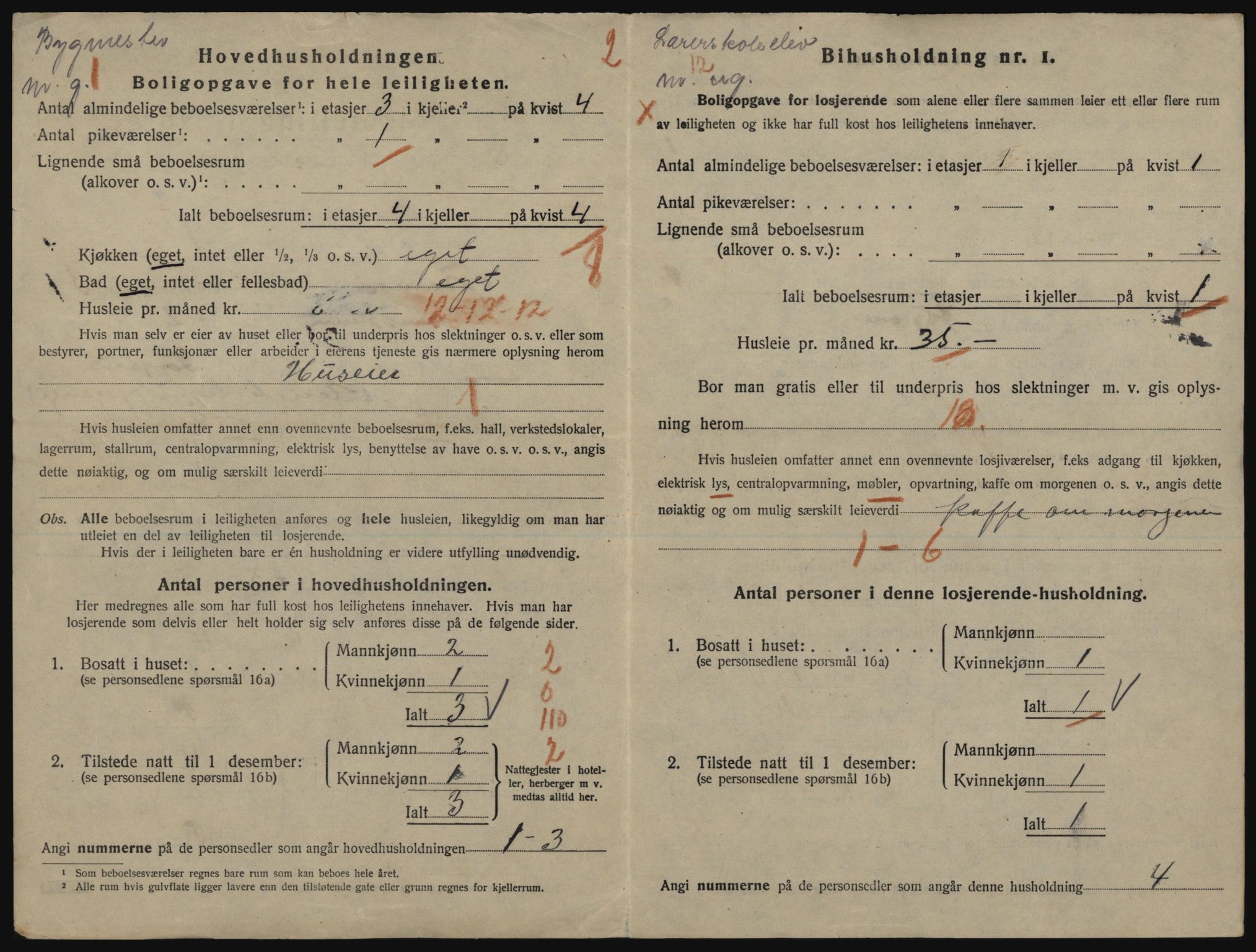 SATØ, 1920 census for Tromsø, 1920, p. 3116