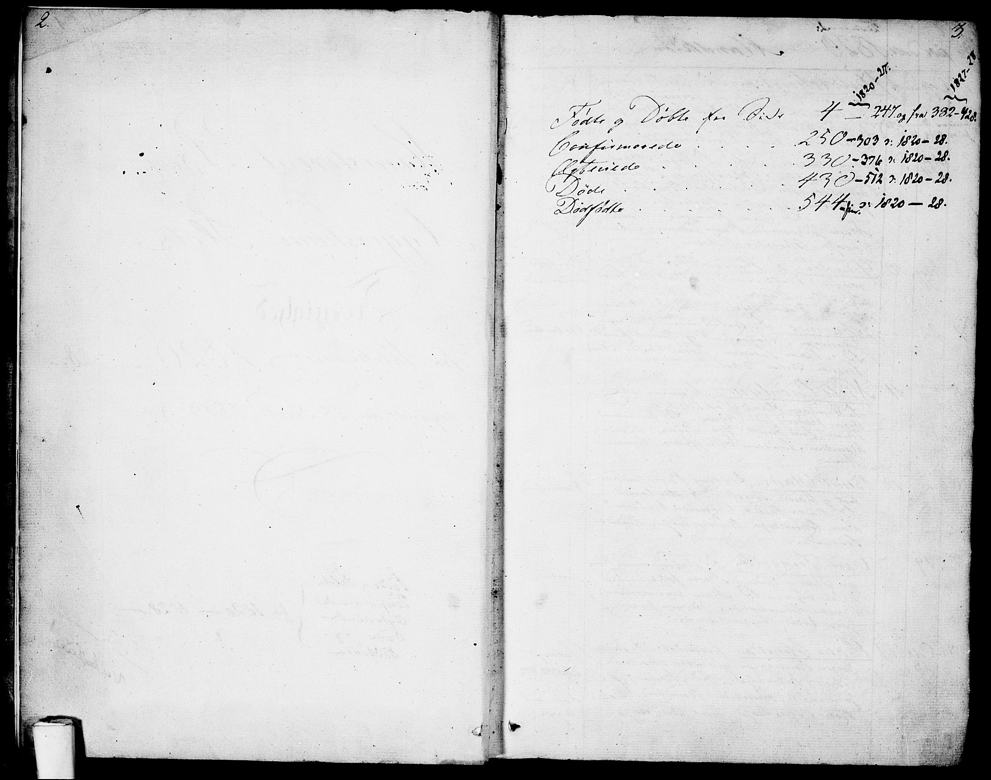 Garnisonsmenigheten Kirkebøker, SAO/A-10846/F/Fa/L0004: Parish register (official) no. 4, 1820-1828, p. 2-3