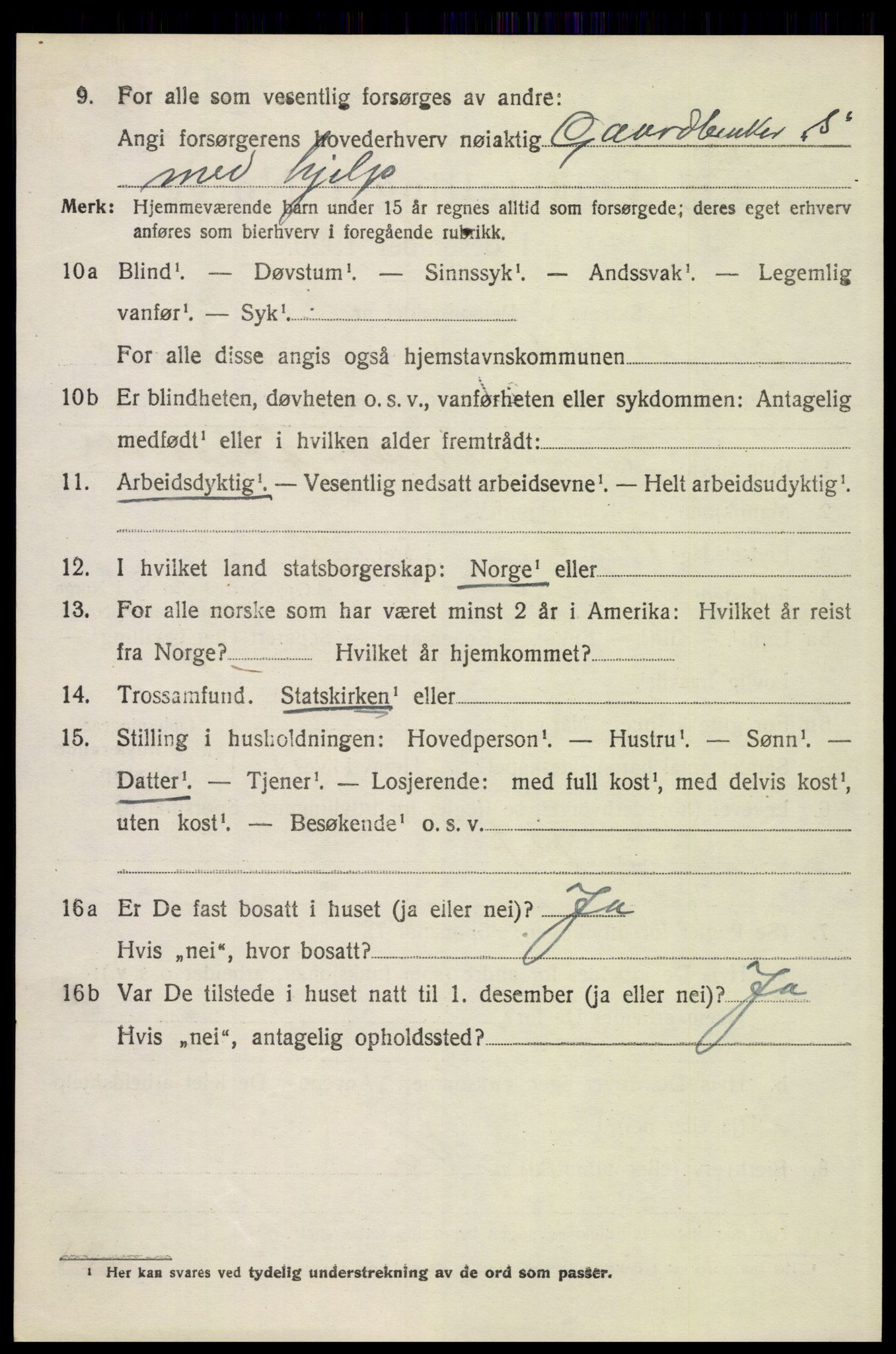 SAH, 1920 census for Engerdal, 1920, p. 2548