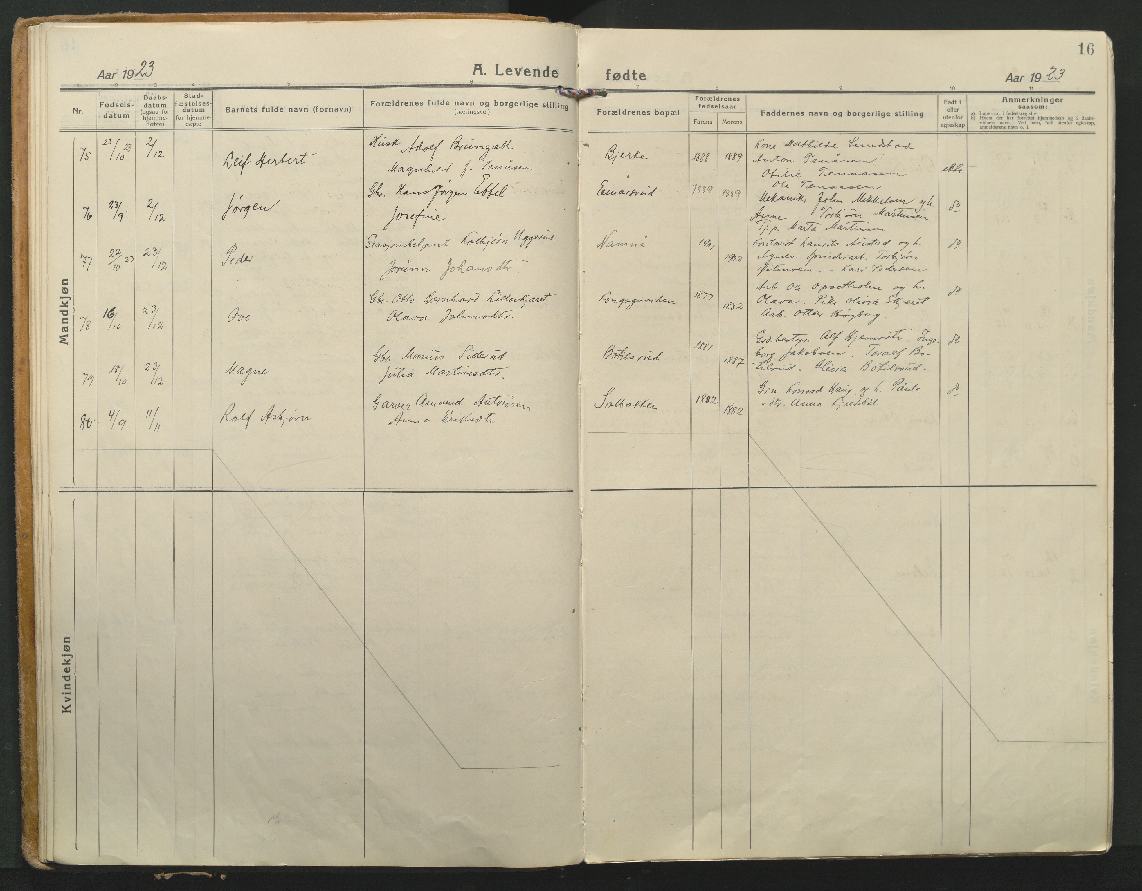 Grue prestekontor, AV/SAH-PREST-036/H/Ha/Haa/L0018: Parish register (official) no. 18, 1923-1940, p. 16