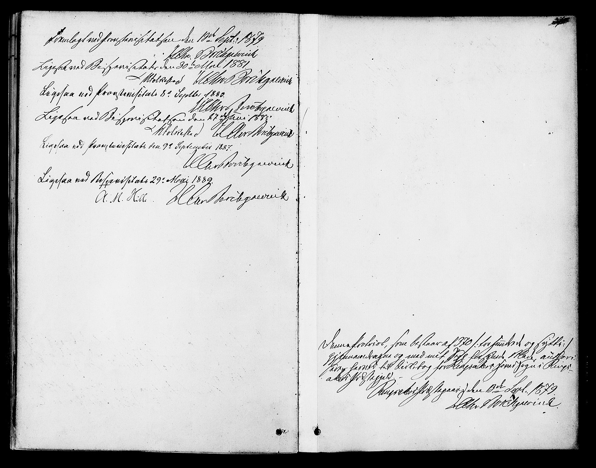 Ringsaker prestekontor, SAH/PREST-014/K/Ka/L0012: Parish register (official) no. 12, 1879-1890