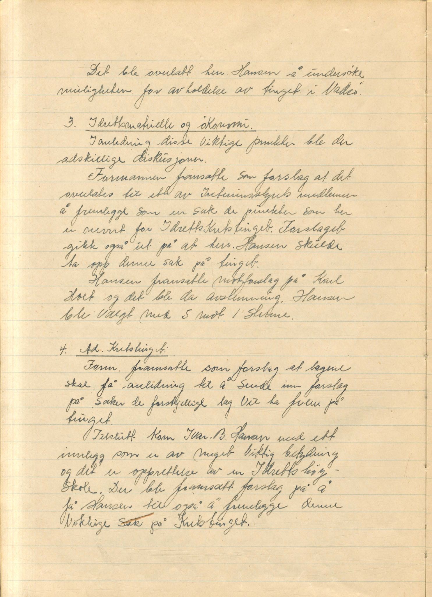 Aust-Finnmark Idrettskrets , FMFB/A-1041/A/L0001: Møteprotokoll for interimstyre, 1945-1951, p. 6