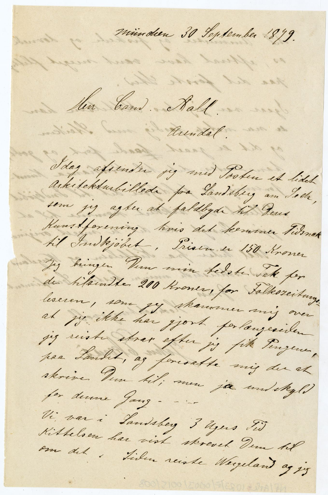 Diderik Maria Aalls brevsamling, NF/Ark-1023/F/L0003: D.M. Aalls brevsamling. D - G, 1797-1889, p. 148