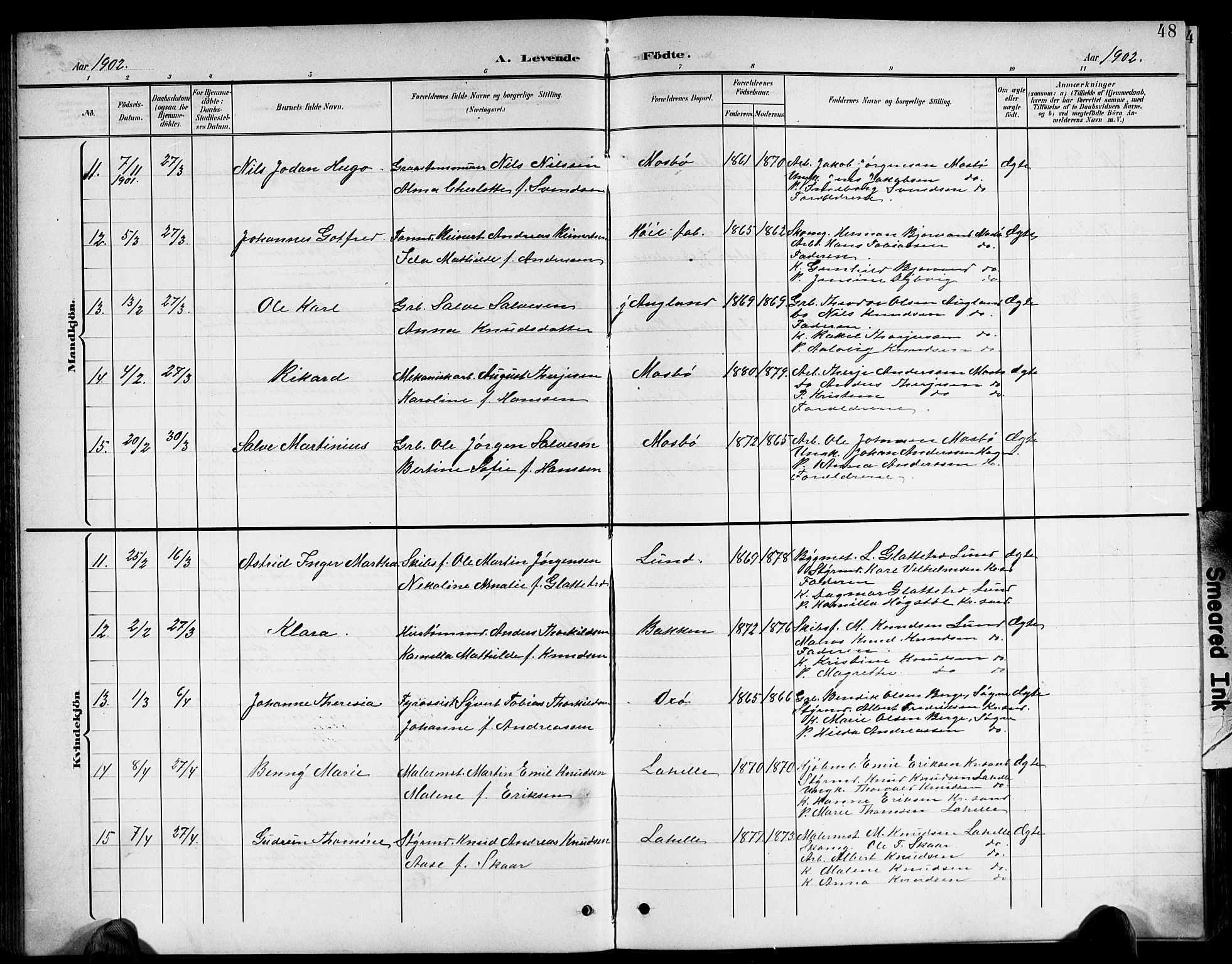 Oddernes sokneprestkontor, AV/SAK-1111-0033/F/Fb/Fba/L0009: Parish register (copy) no. B 9, 1899-1923, p. 48