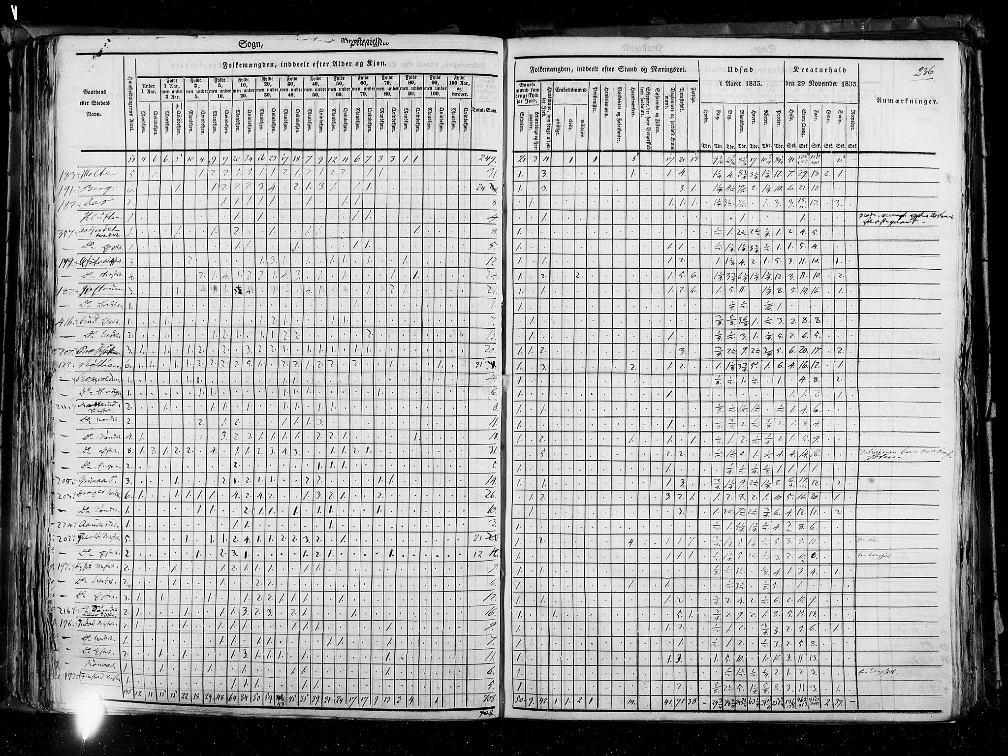 RA, Census 1835, vol. 3: Hedemarken amt og Kristians amt, 1835, p. 236