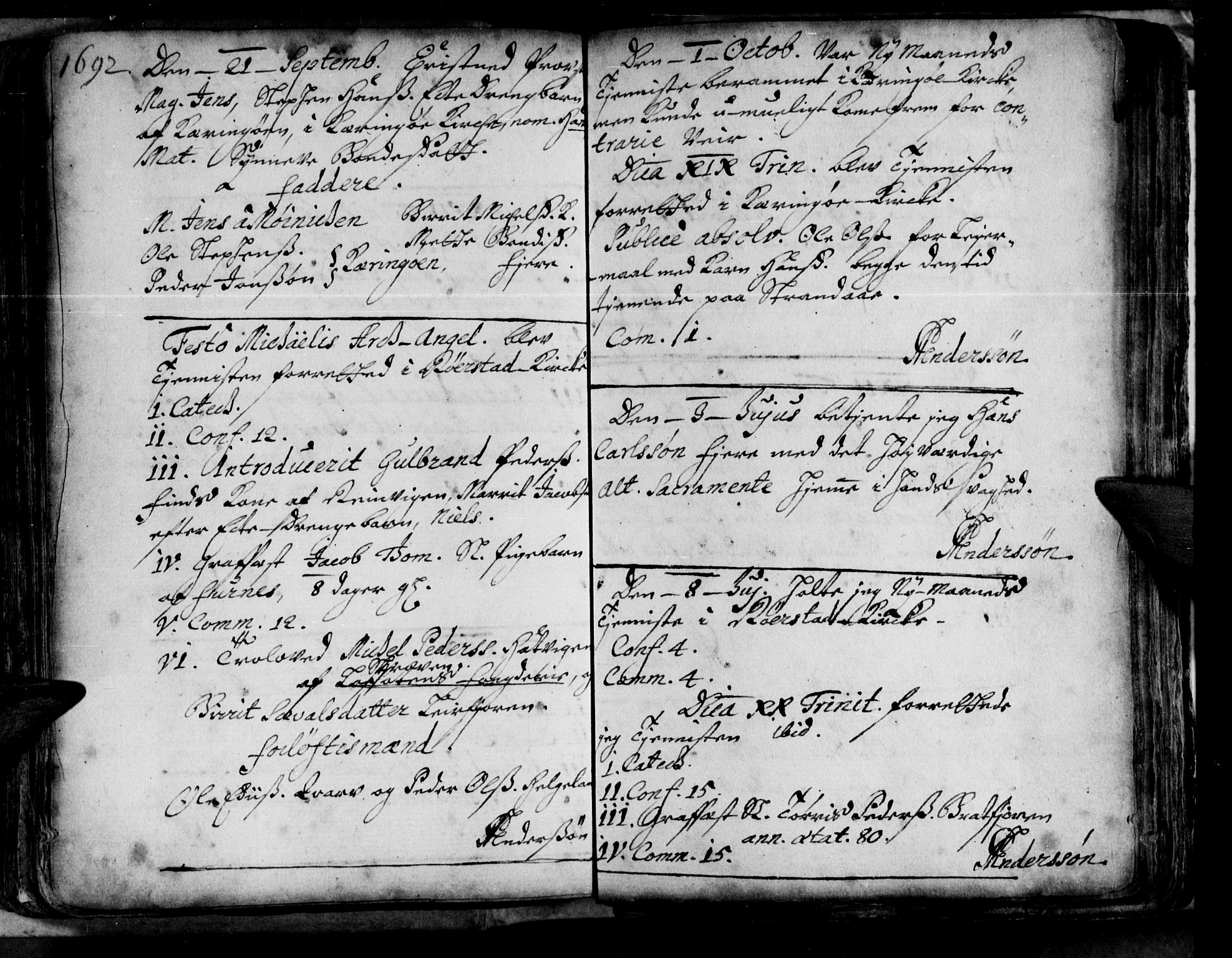 Ministerialprotokoller, klokkerbøker og fødselsregistre - Nordland, AV/SAT-A-1459/853/L0763: Parish register (official) no. 853A02, 1688-1697