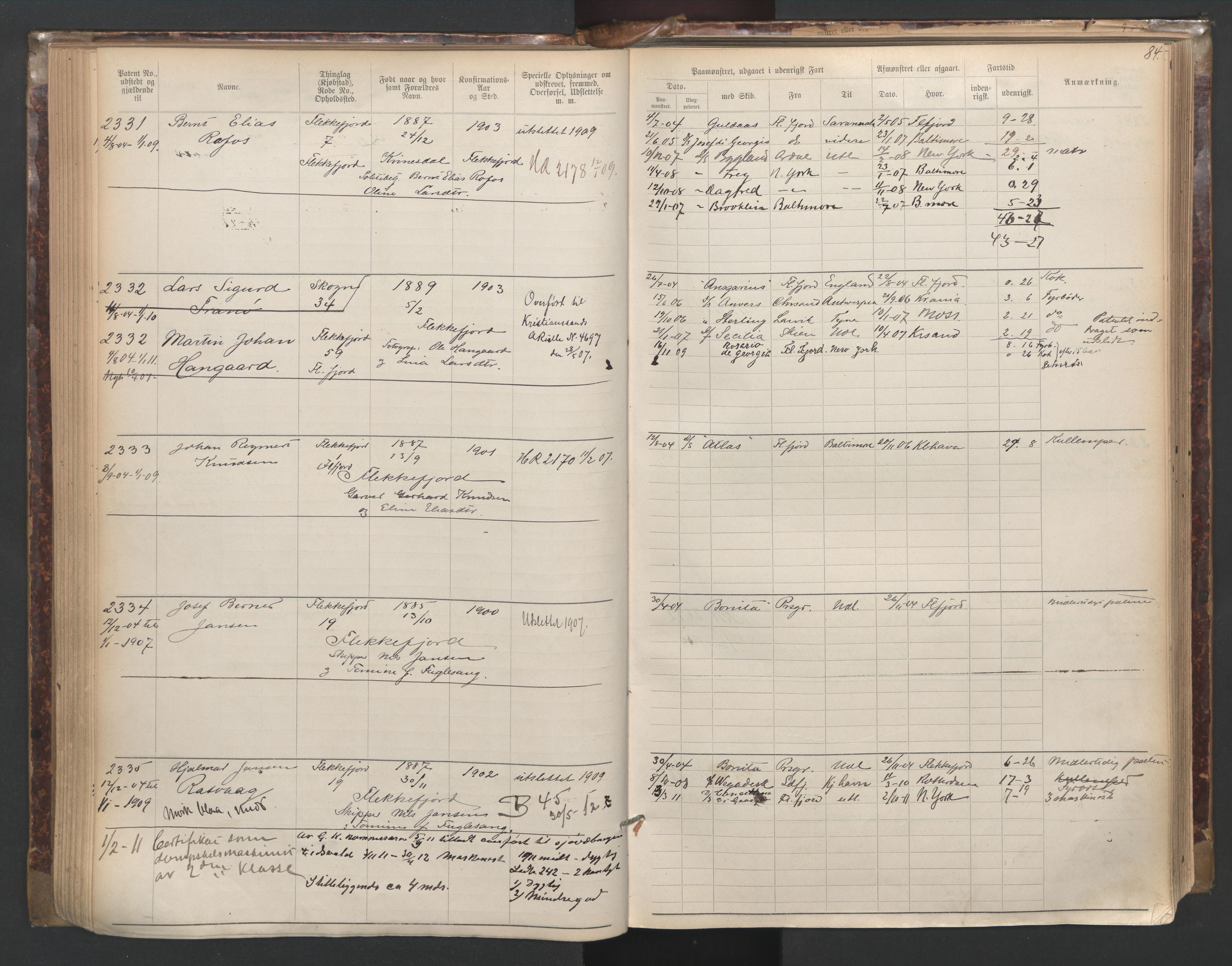 Flekkefjord mønstringskrets, AV/SAK-2031-0018/F/Fa/L0003: Annotasjonsrulle nr 1921-2963 med register, N-3, 1892-1948, p. 115