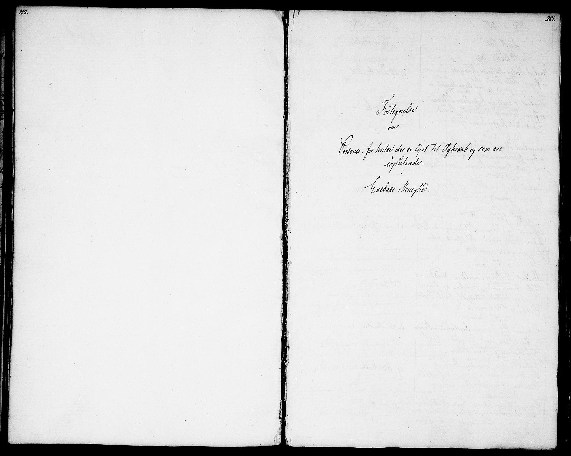Enebakk prestekontor Kirkebøker, AV/SAO-A-10171c/F/Fa/L0004: Parish register (official) no. I 4, 1806-1854, p. 260-261