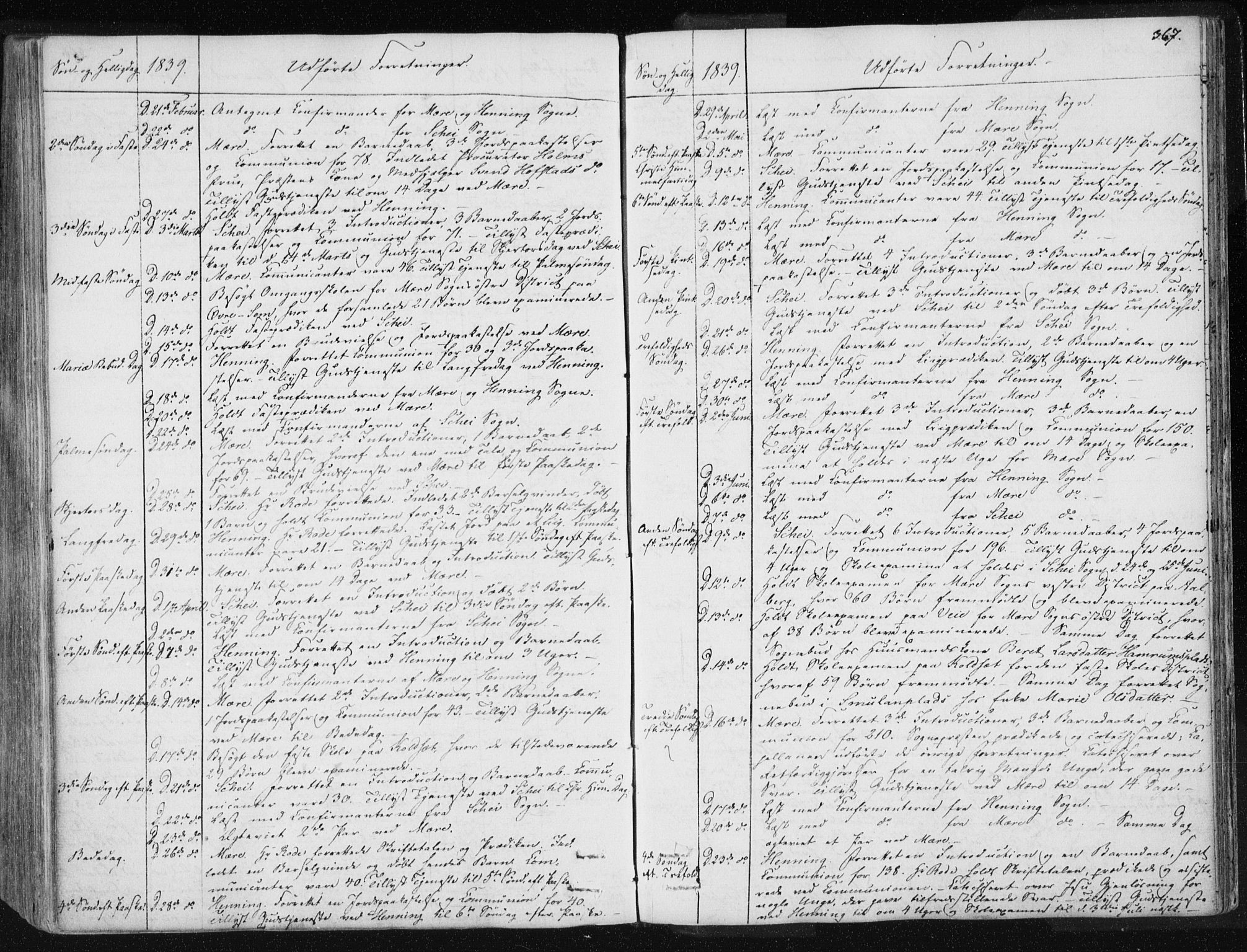 Ministerialprotokoller, klokkerbøker og fødselsregistre - Nord-Trøndelag, SAT/A-1458/735/L0339: Parish register (official) no. 735A06 /1, 1836-1848, p. 367
