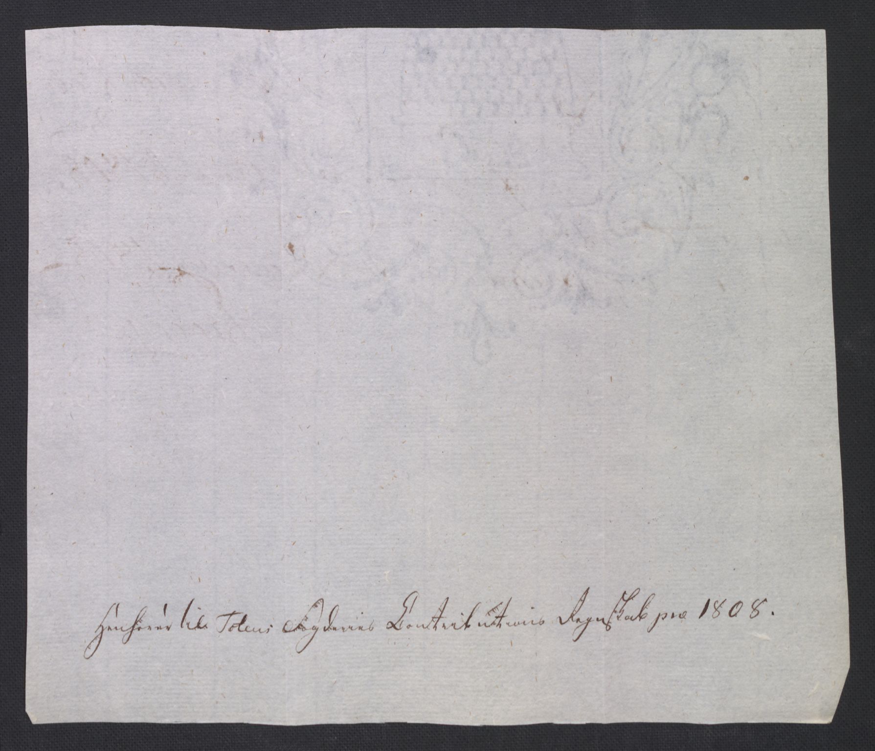 Rentekammeret inntil 1814, Reviderte regnskaper, Fogderegnskap, AV/RA-EA-4092/R19/L1396: Fogderegnskap Toten, Hadeland og Vardal, 1808, p. 302