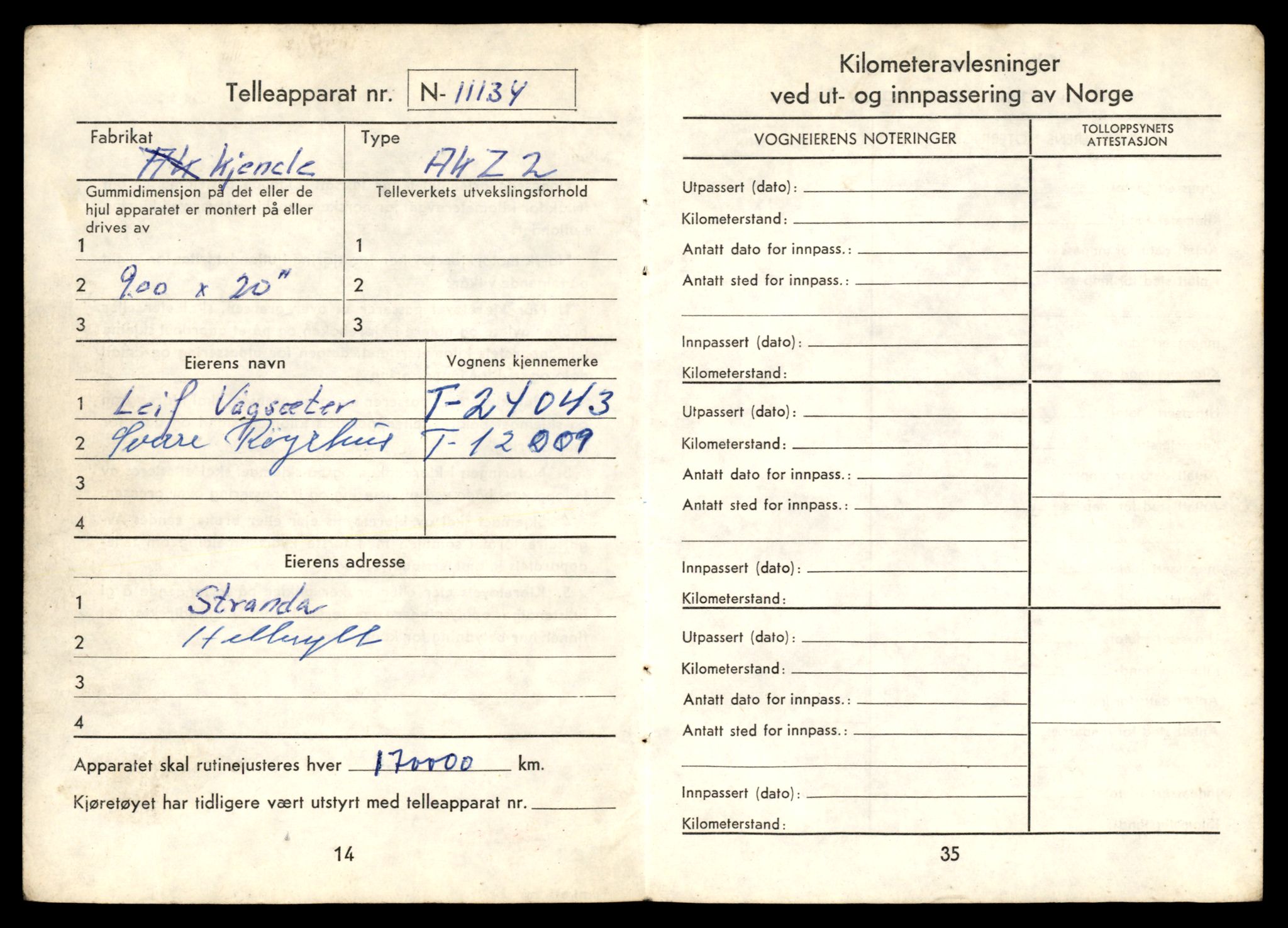 Møre og Romsdal vegkontor - Ålesund trafikkstasjon, AV/SAT-A-4099/F/Fe/L0032: Registreringskort for kjøretøy T 11997 - T 12149, 1927-1998, p. 290
