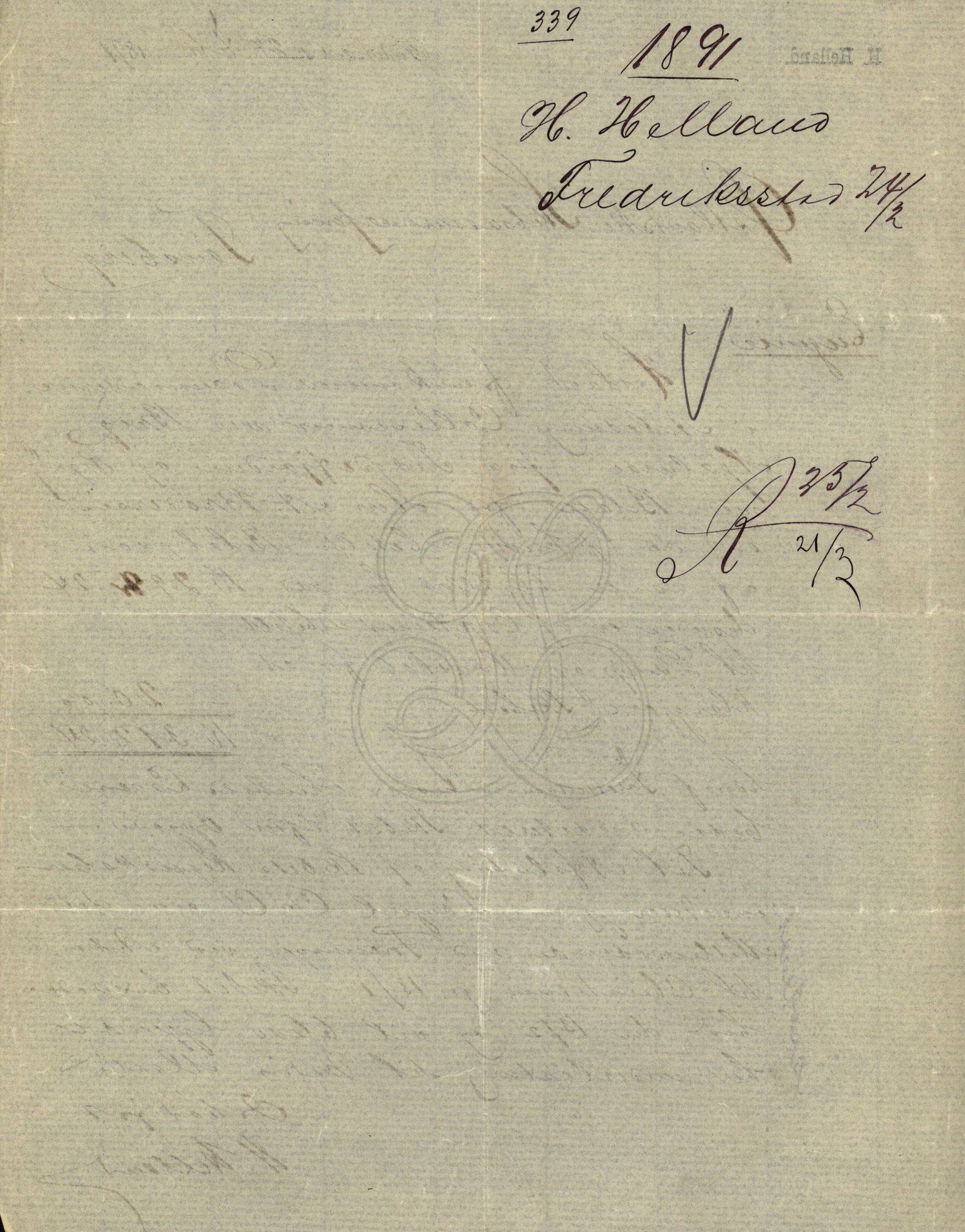 Pa 63 - Østlandske skibsassuranceforening, VEMU/A-1079/G/Ga/L0025/0005: Havaridokumenter / Jacbez, Brin, Eugenie, Lyna, Løvspring, Hurtig, 1890, p. 27