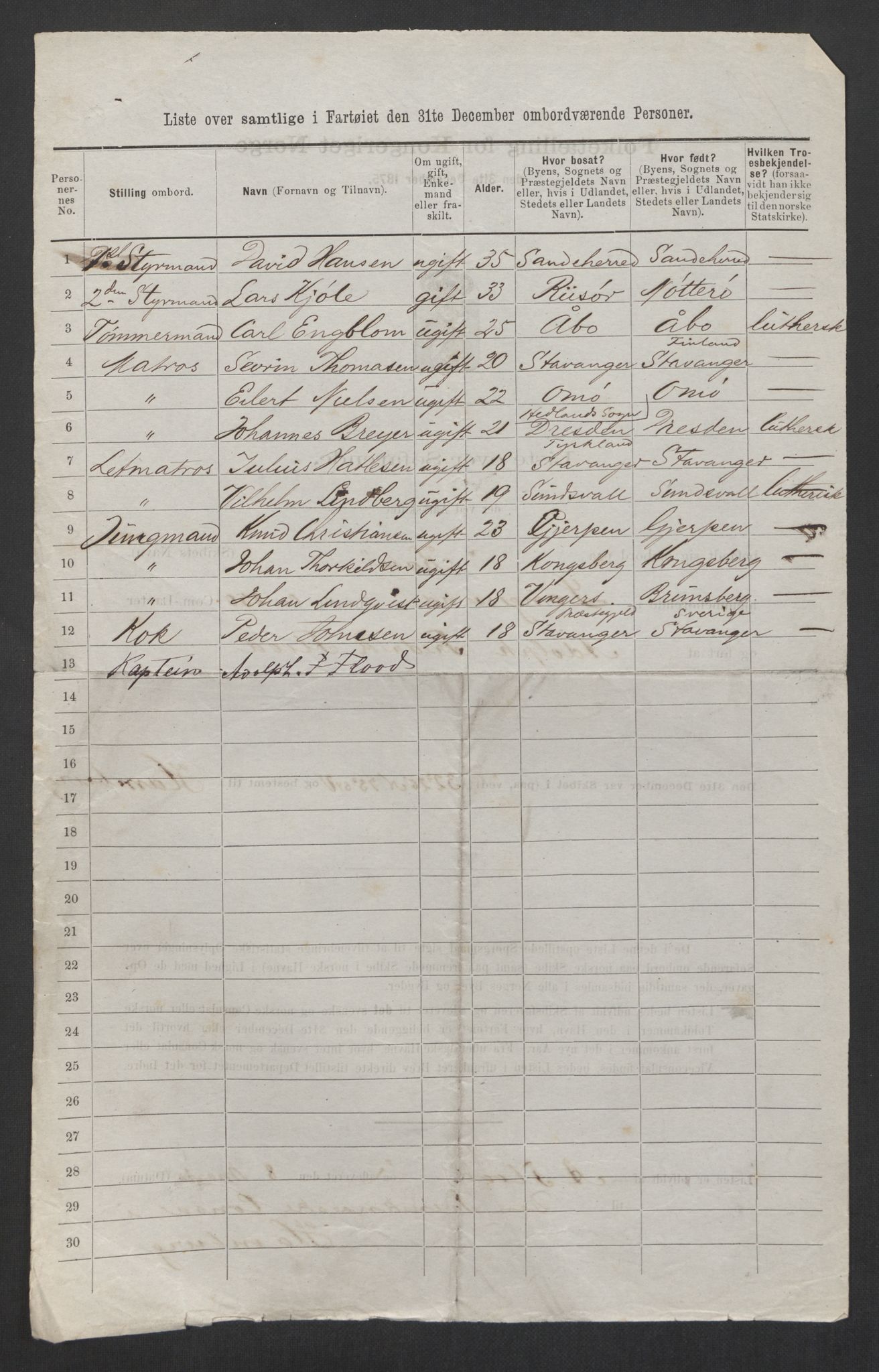 RA, 1875 census, lists of crew on ships: Ships in ports abroad, 1875, p. 769